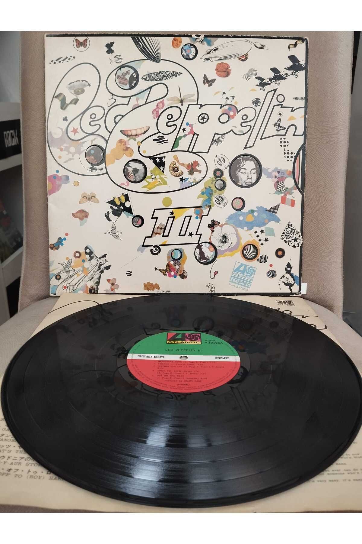 Plakperest LED ZEPPELIN - Led Zeppelin III - 1976 Japonya Basım - 33 lük LP Plak Albüm - Obisiz-2.EL
