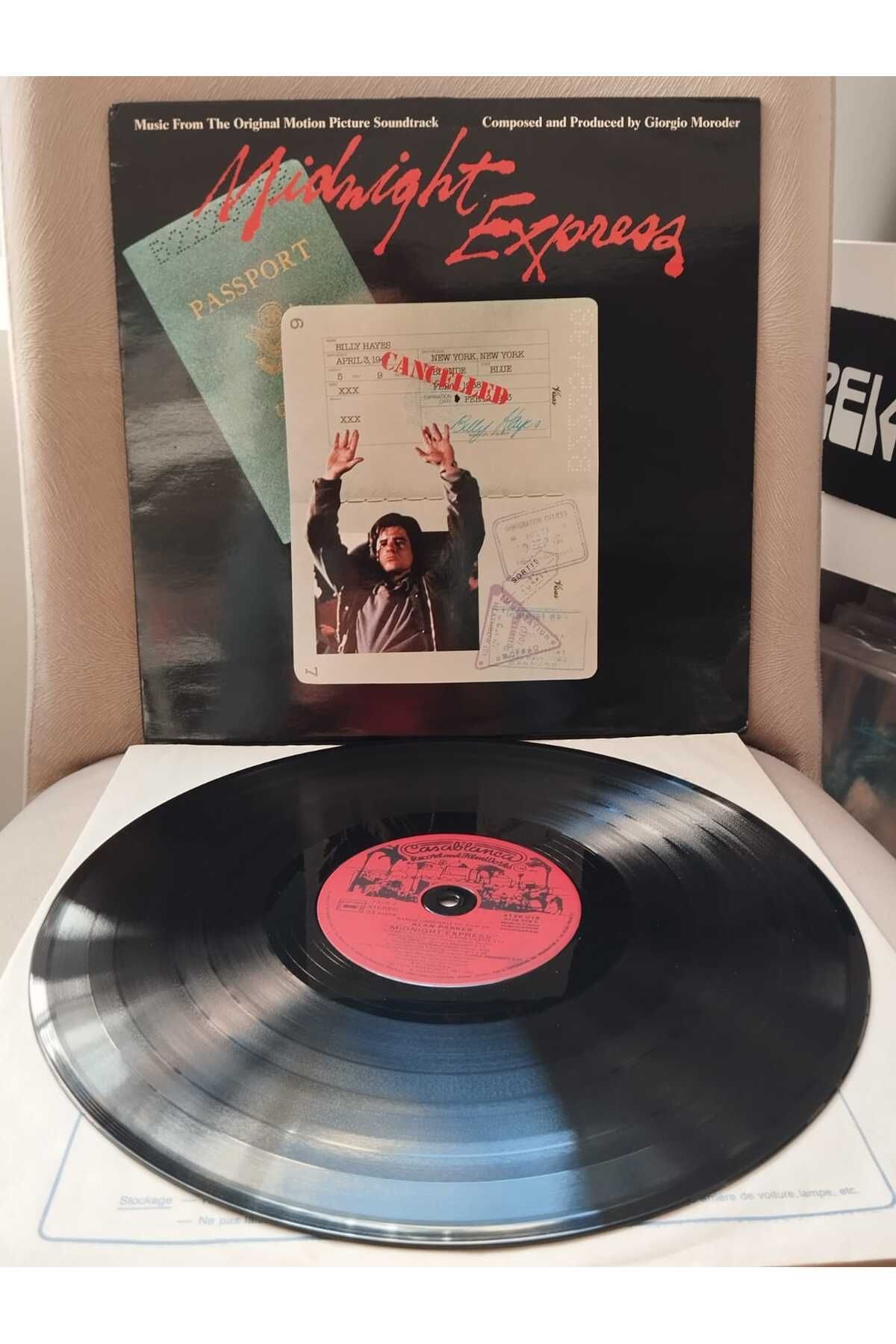 Plakperest MIDNIGHT EXPRESS - Giorgio Moroder (Soundtrack) - 1978 Fransa Basım 33 lük LP Plak-2.EL