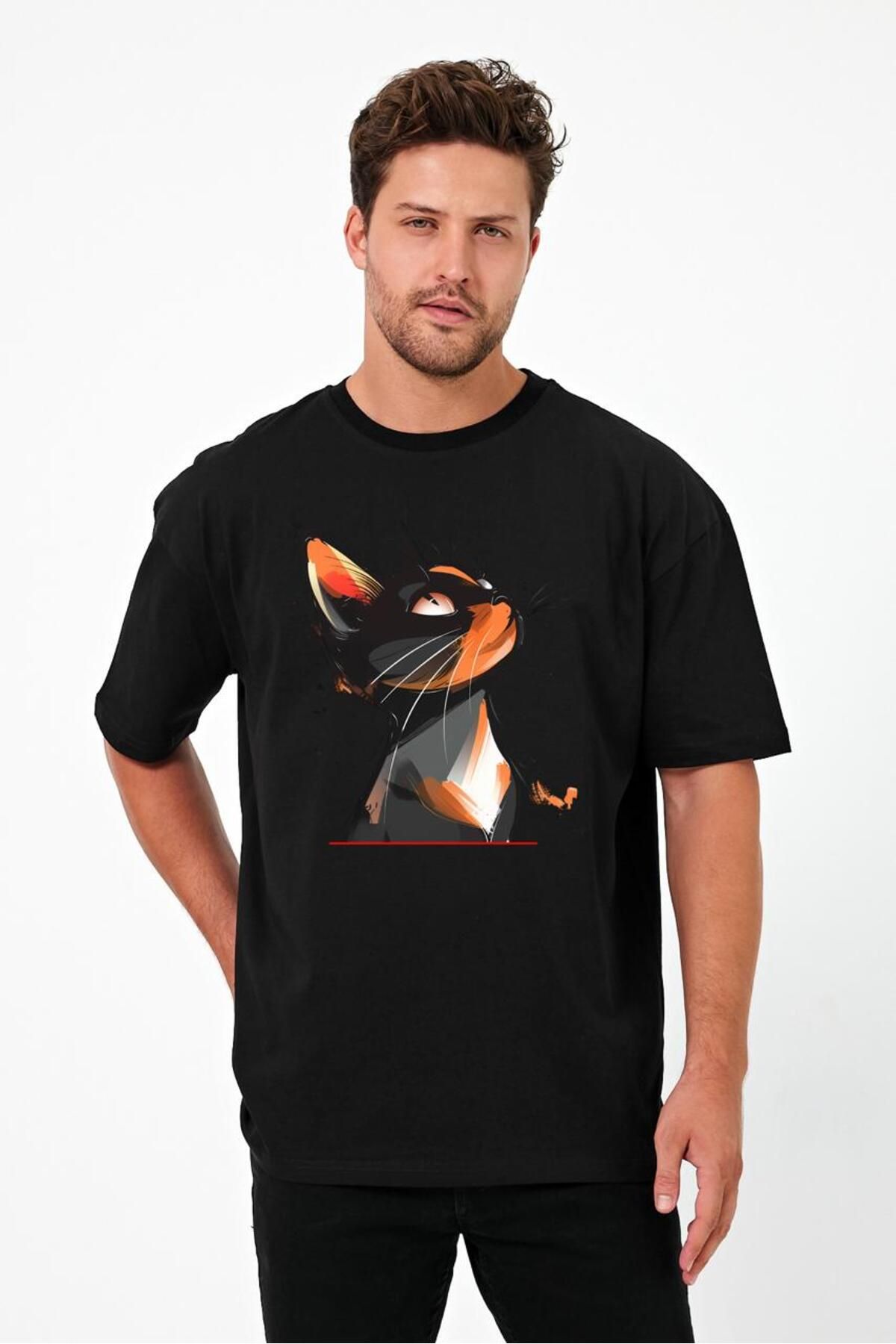 Windy Island Erkek Bisiklet Yaka Baskılı T-shirt