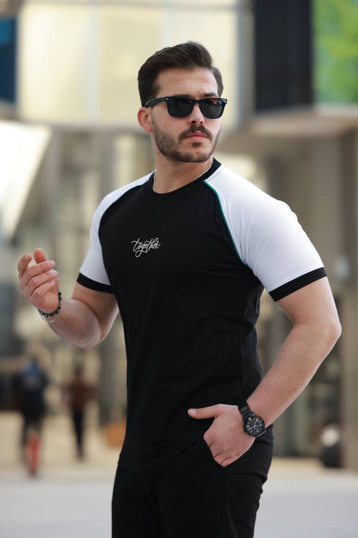 ROBERTO BORNOVA 20/1 Together Nakışlı Arabiye Parçalı Tshirt