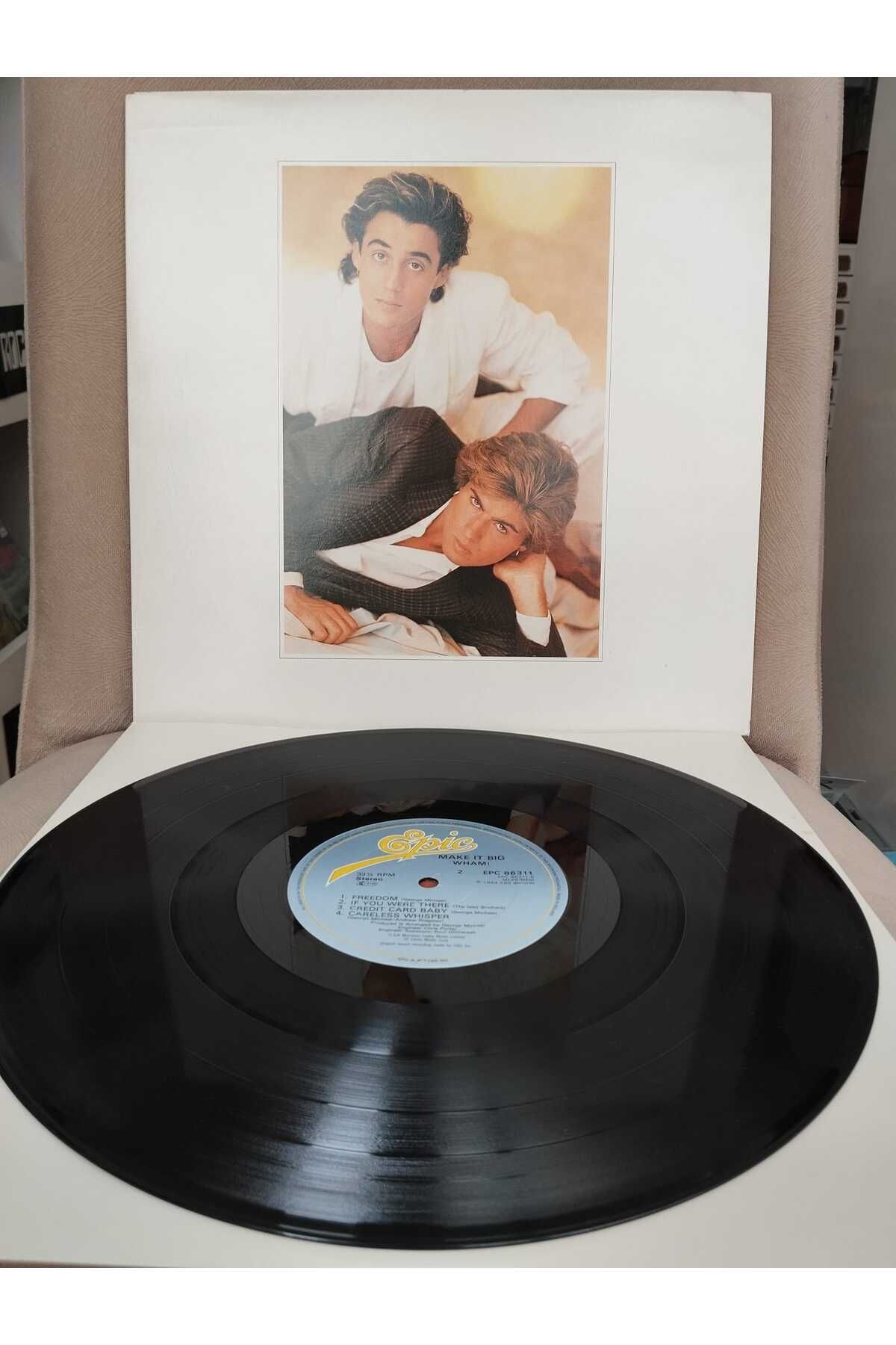 Plakperest WHAM! ‎ – Make It Big - 1984 İngiltere Basım 33 lük Plak - Lp Albüm-2.EL