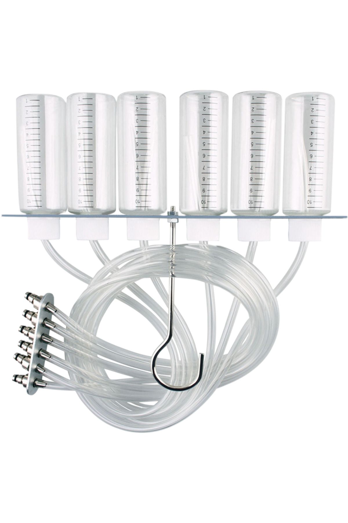 Choice-Diesel Engine Injector Flow Meter Test Kit 6-cylinder Common Rail Adapter Leak Diagnosis Kit 4