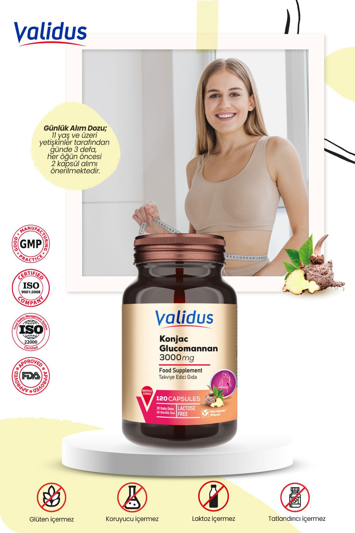Validus-Slimming Set - Bromelain - Glucomannan - Berberine - Cla - Apple Cider 3