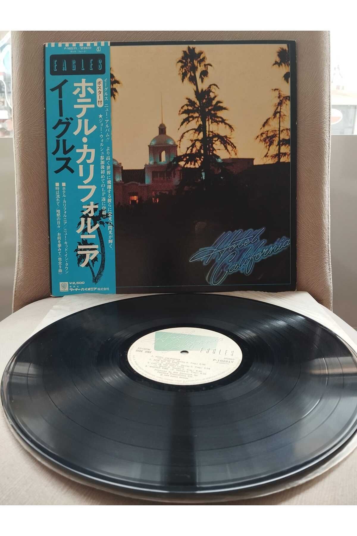 Plakperest Eagles – Hotel California - 1976 Japonya Basım - 33 lük LP Plak Albüm - Obi’li-2.EL