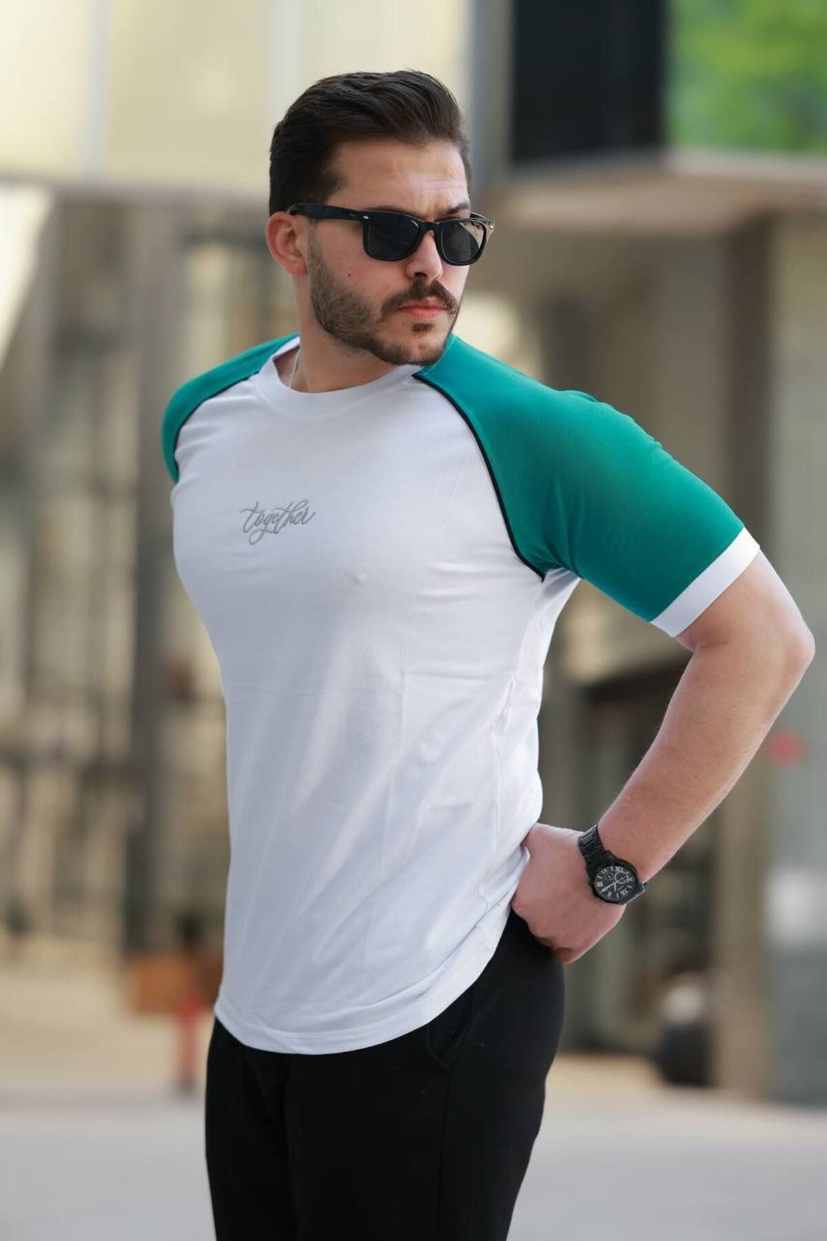 ROBERTO BORNOVA 20/1 Together Nakışlı Arabiye Parçalı Tshirt