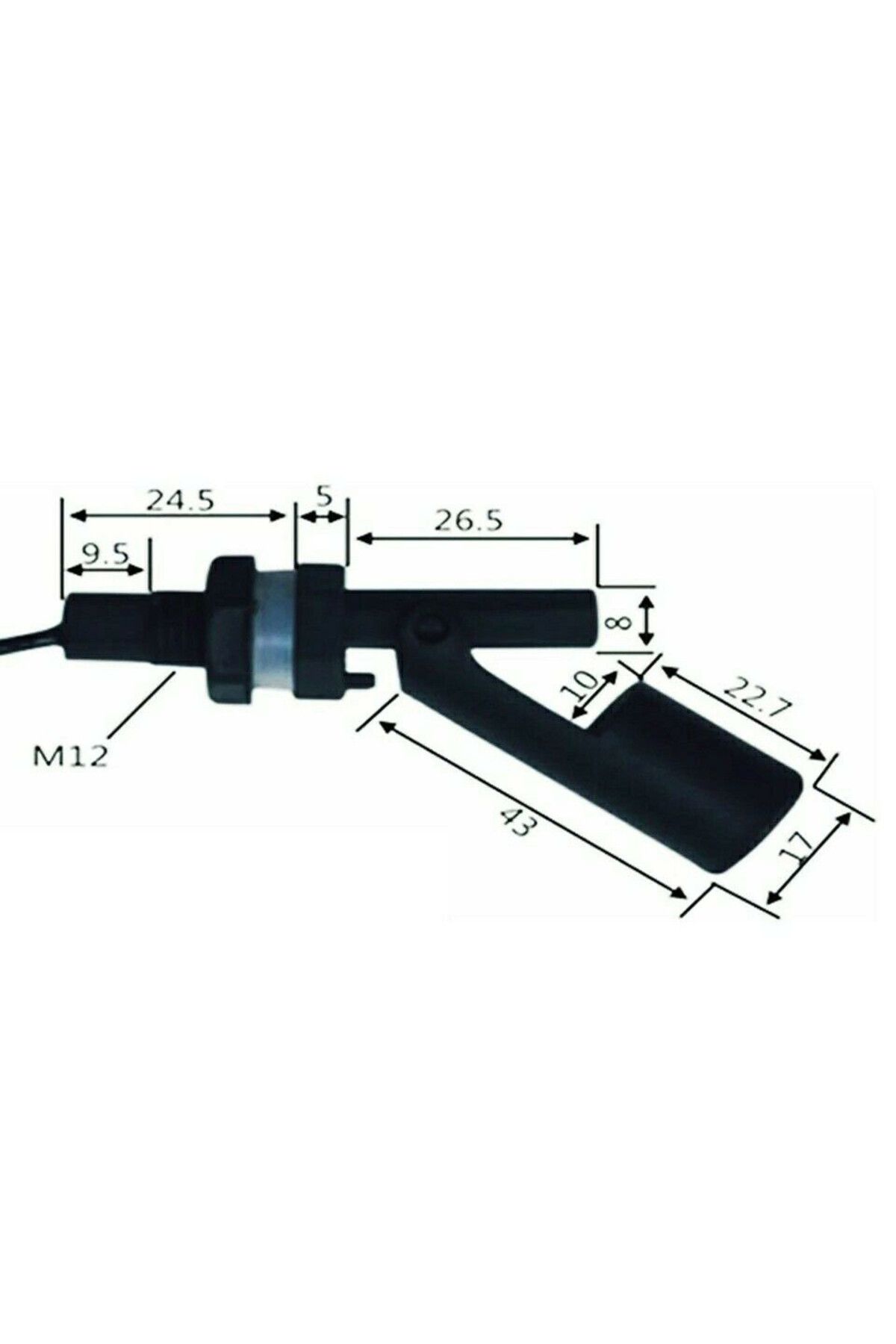 XYSYWYMJYR-12-24v Tank Liquid Water Level Sensor Horizontal Float Switch Plastic Aquarium Tank Pool Flowsensor 3