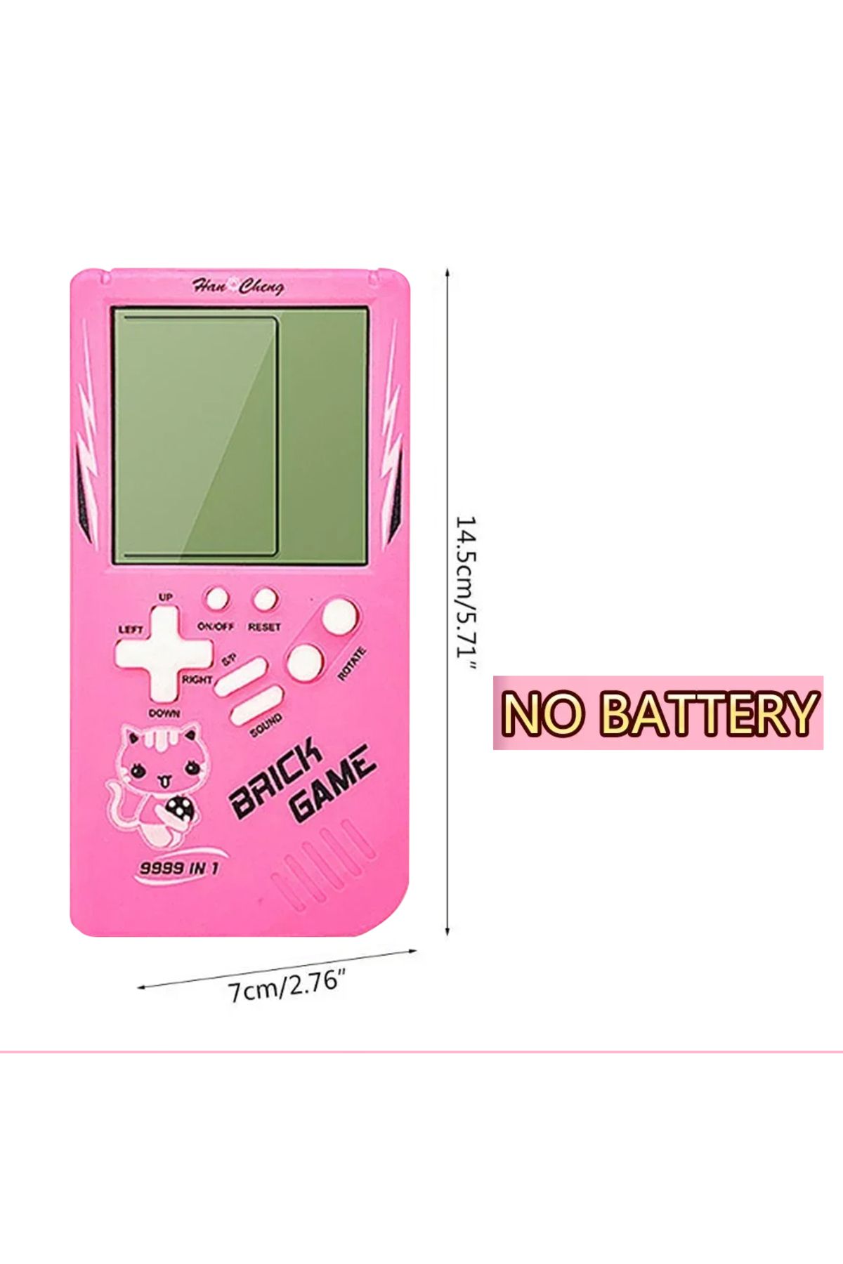 Hahowa-Pink Mini Portable Classic Retro Handheld Game Console 23 Games Pocket Nostalgic Play Brick Game Mac 1