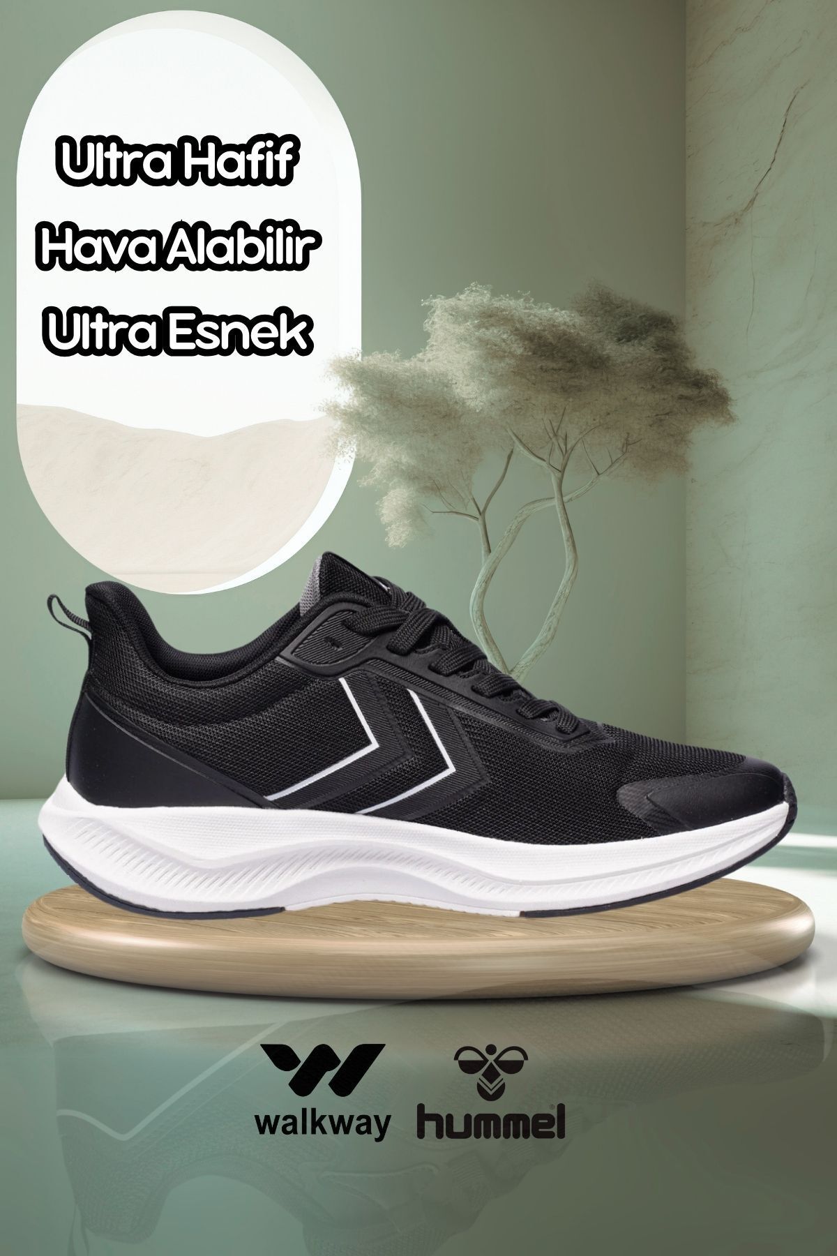 hummel Hml Hz Hafif Esnek Siyah Spor Ayakkabı
