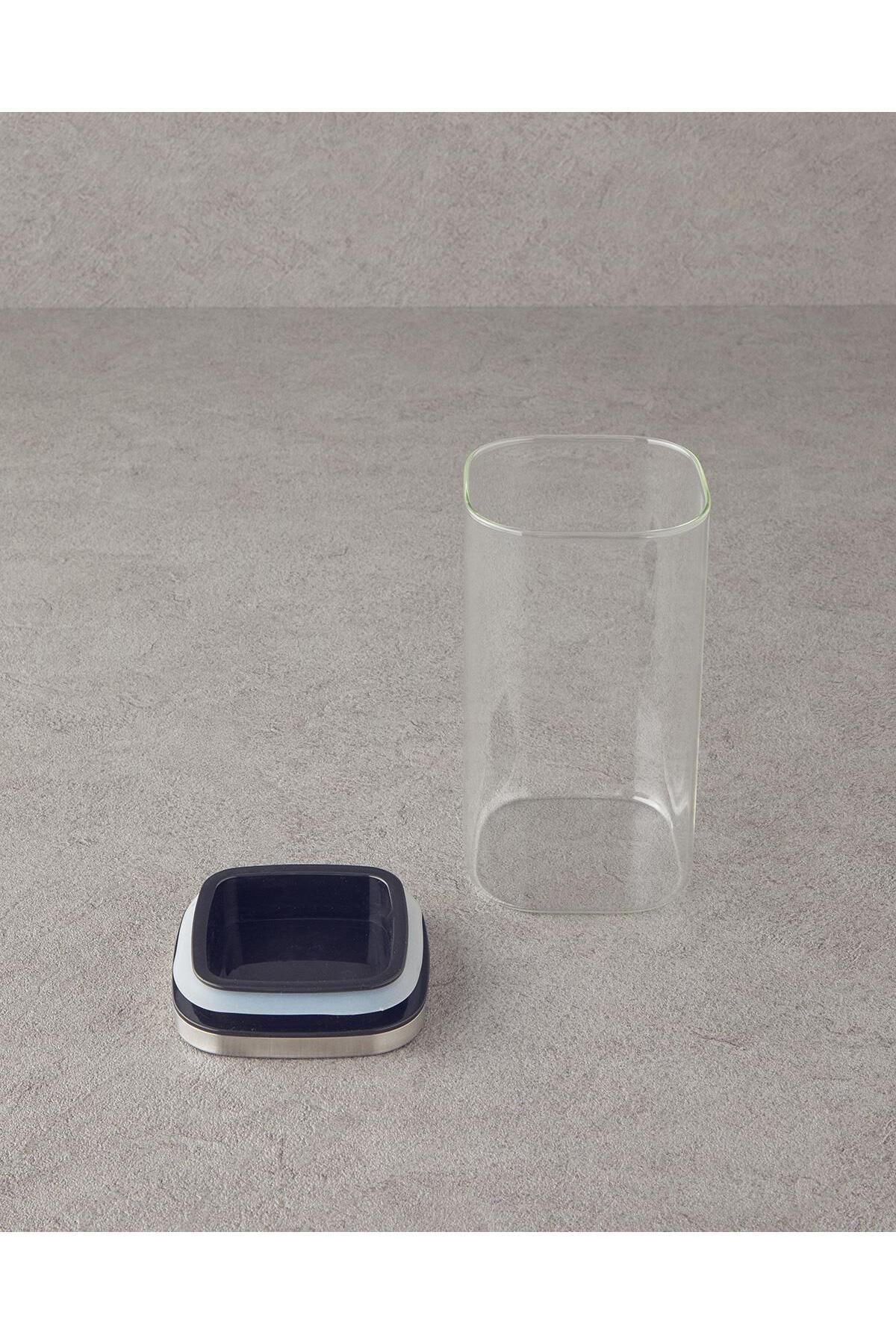 English Home-All Fresh Square Borosilicate Food Container Transparent 1300ml 2