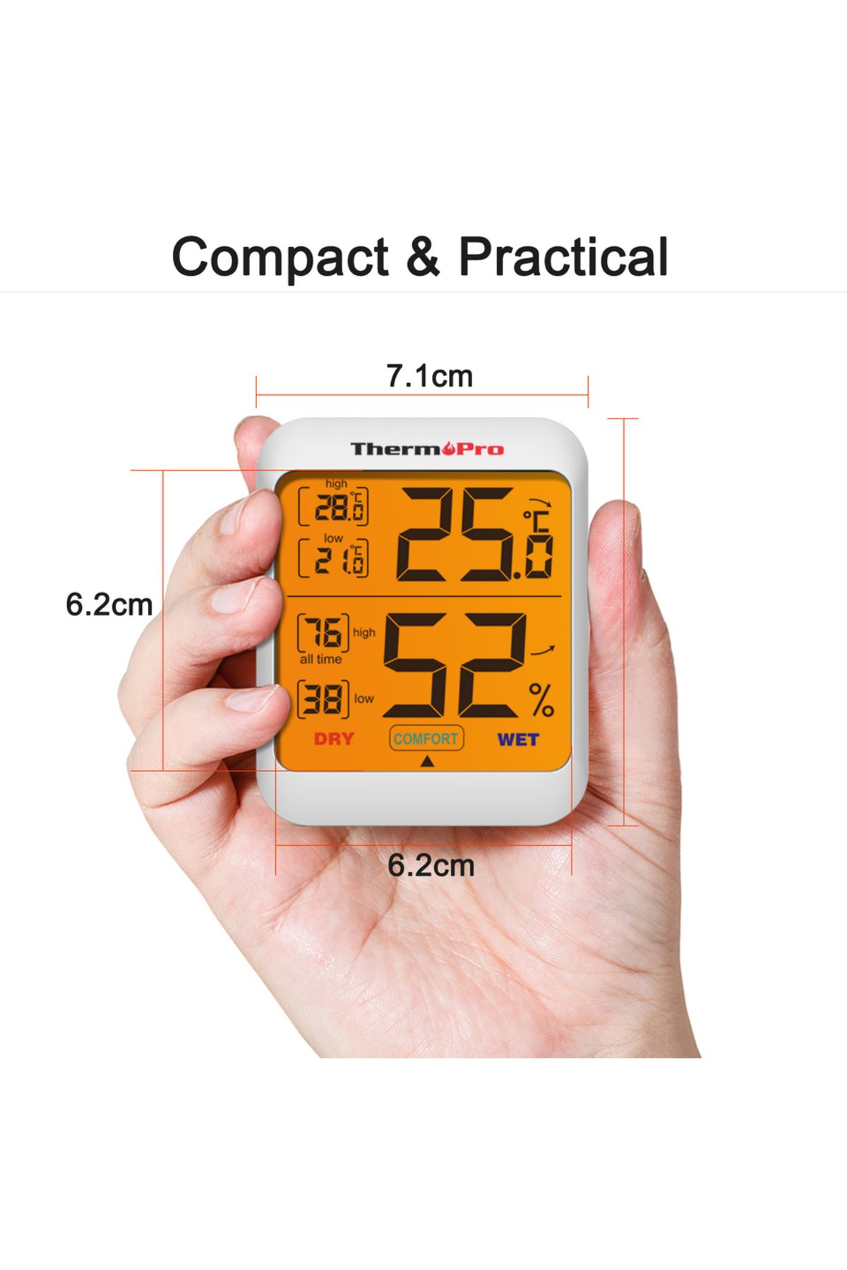 Choice-Thermopro Tp53 Digital Indoor Home Thermometer Hygrometer Temperature Humidity Sensor Backlight W... 5