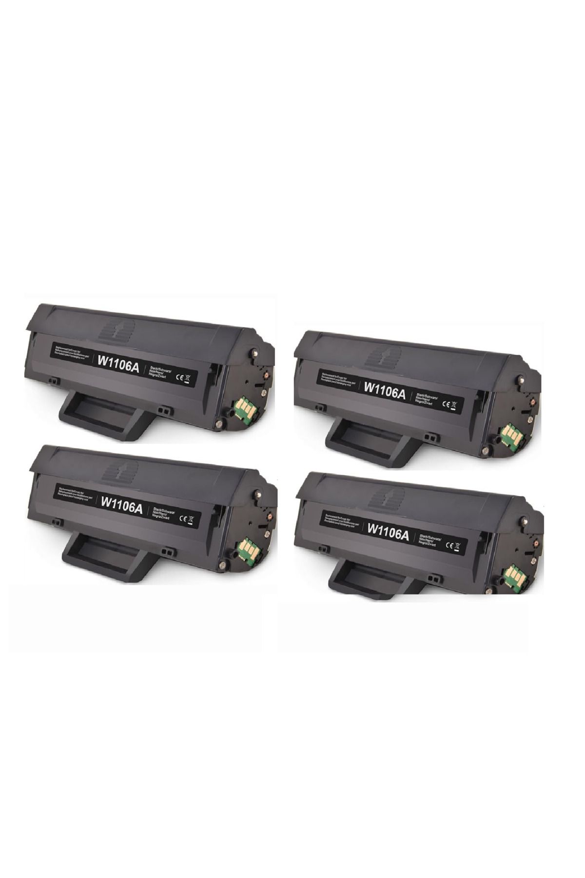 TecHarbor Hp 106A / W1106A Muadil Toner 4'lü Avantaj Paket - Çipli / 107A / 107W / Mfp 135W / Mfp 137FNW