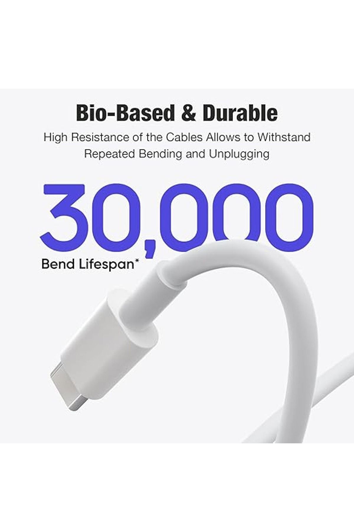 Apple-USB-C to Lightning Cable 2m, Fast Charging and Data Syncing – White 3