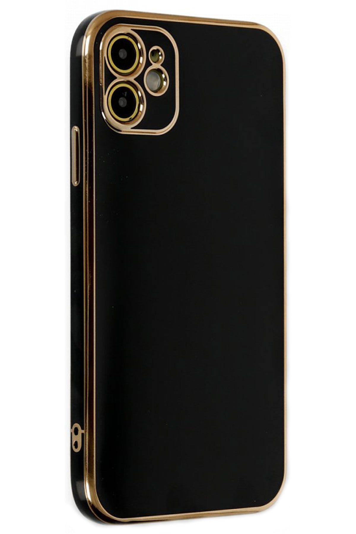 CEPSTOK iPhone 11 Kılıf Kenar Detaylı Yumuşak Parlak Silikon