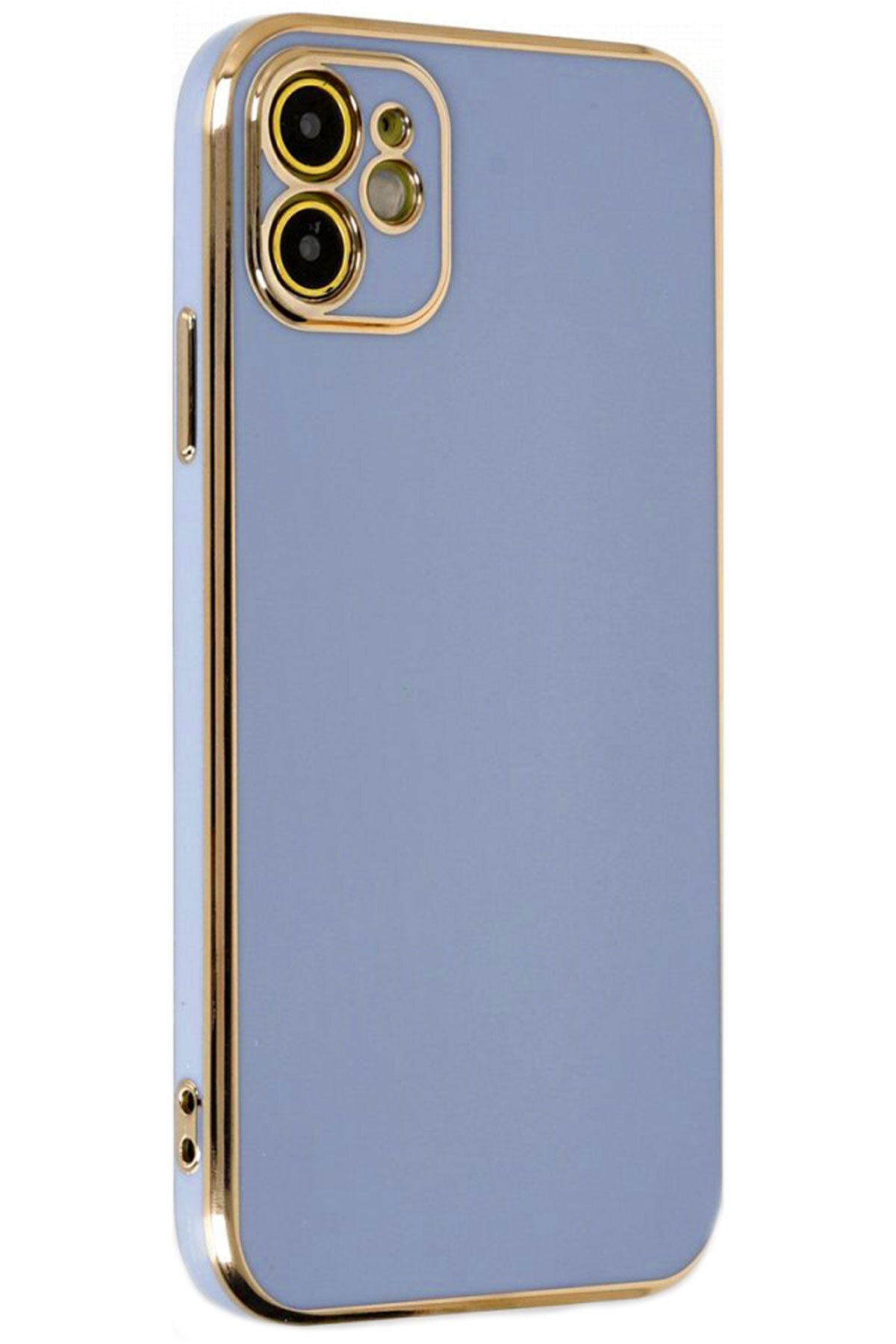 CEPSTOK iPhone 11 Kılıf Kenar Detaylı Yumuşak Parlak Silikon
