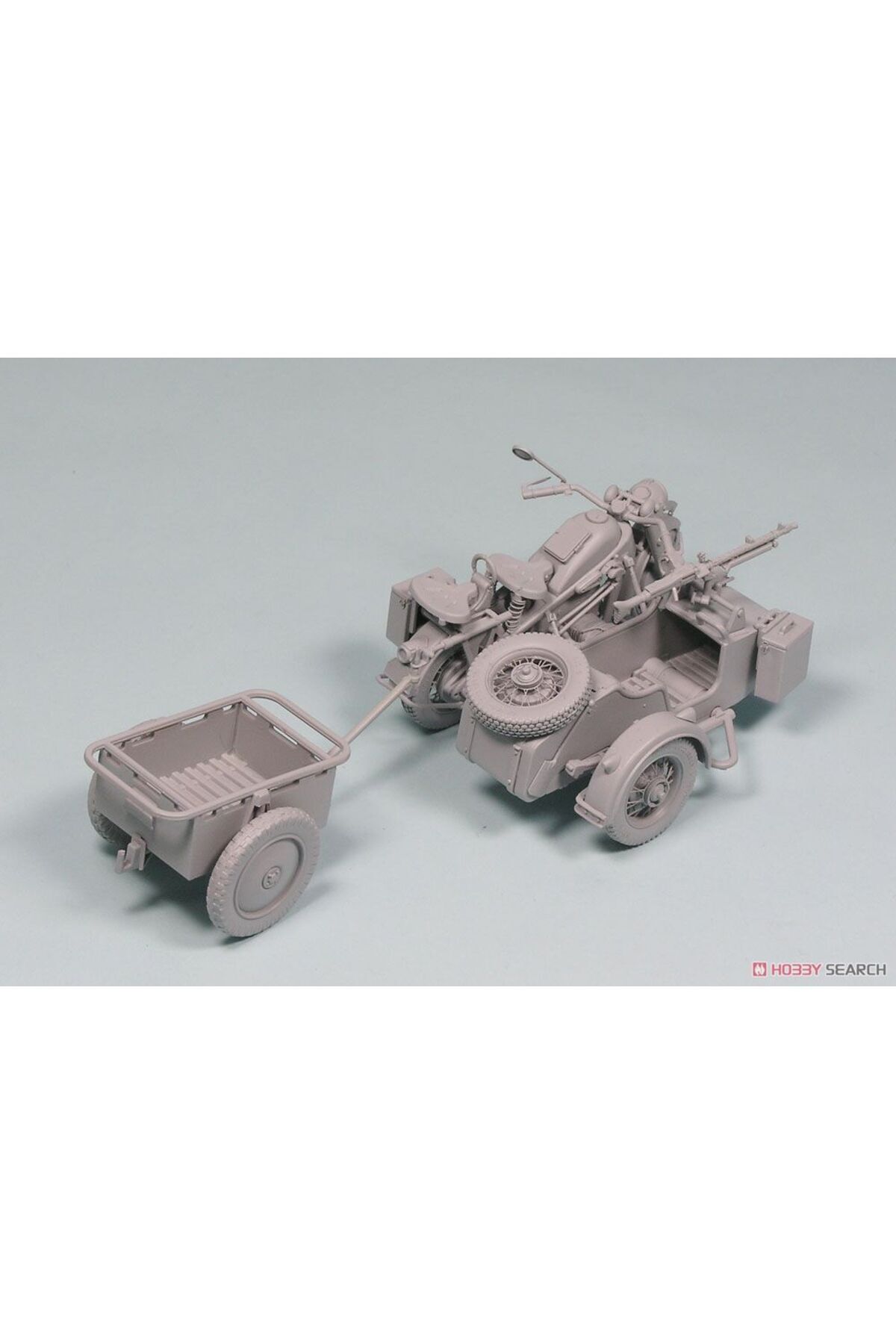 مجموعه مدل پلاستیکی موتورسیکلت آلمانی زونداپ KS750 جنگ جهانی دوم در مقیاس ۱/۳۵، گریت وال هابی L3508 به همراه سبدسایید