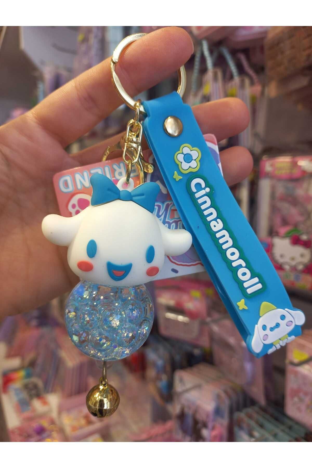 zeynobella Sevimli Sanrio kuromi My Melody Stitch Cinnamoroll Sulu Anahtarlık Araba Çanta Süsü