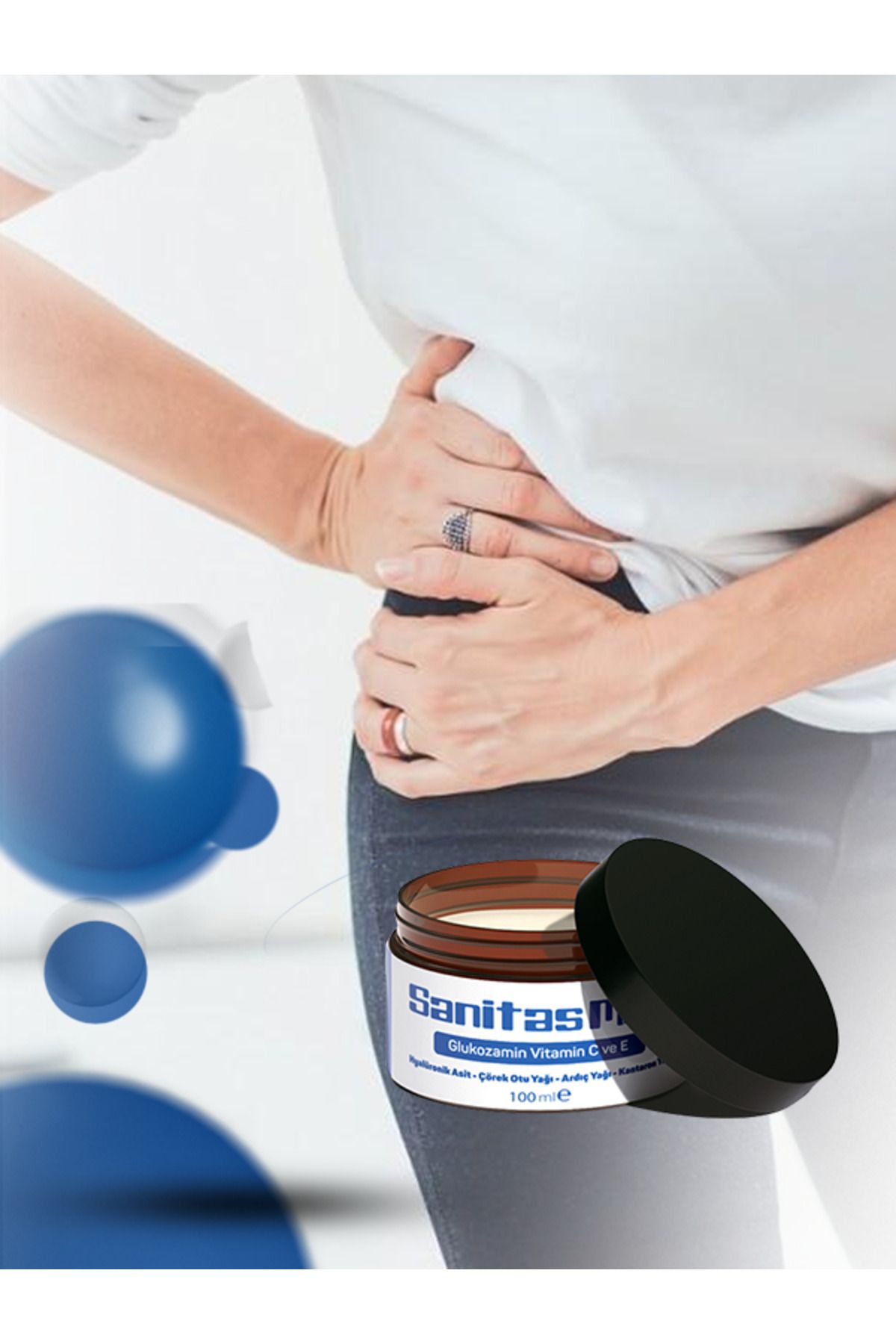 Provega-Sanitas Msm Cream - Black Cumin Oil - Juniper Oil - St. John's Wort Oil - Pain - Edema - Swelling 100 ml - Cream 4