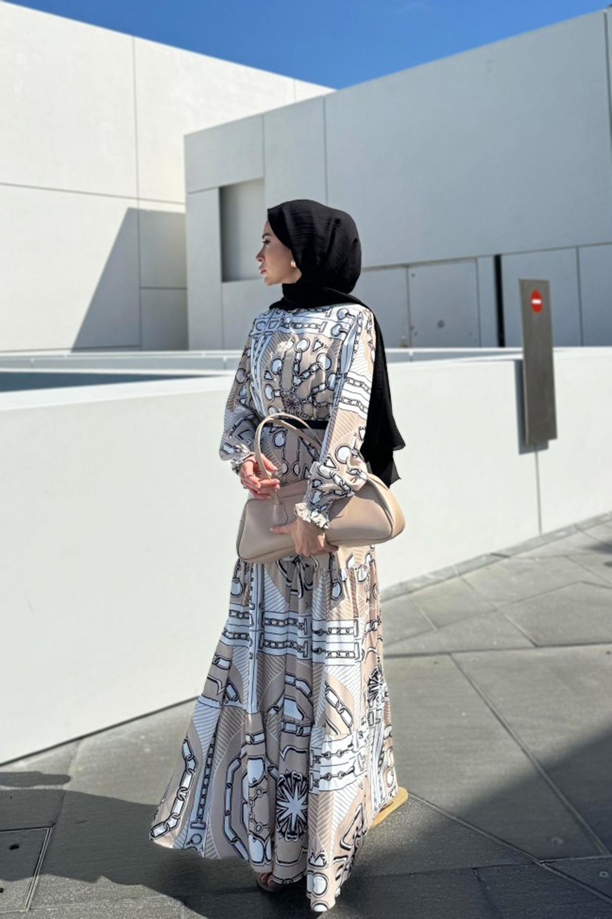 Merwishop Merwish Summer Desenli Elbise 1331