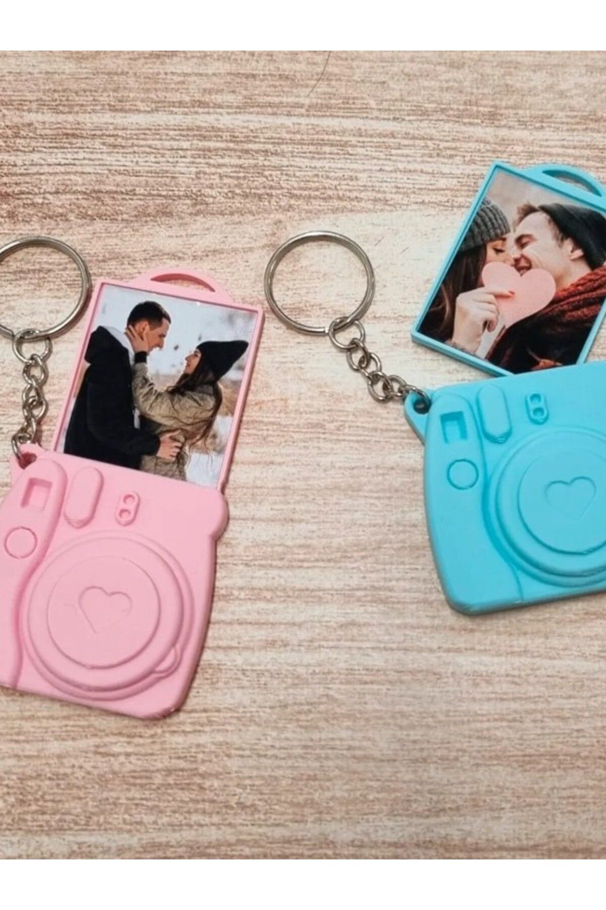 ADURĞUT Mini Polaroid Kamera Görünümlü Anahtarlık Sevgili Hediyelik Arkadaş Hediyelik