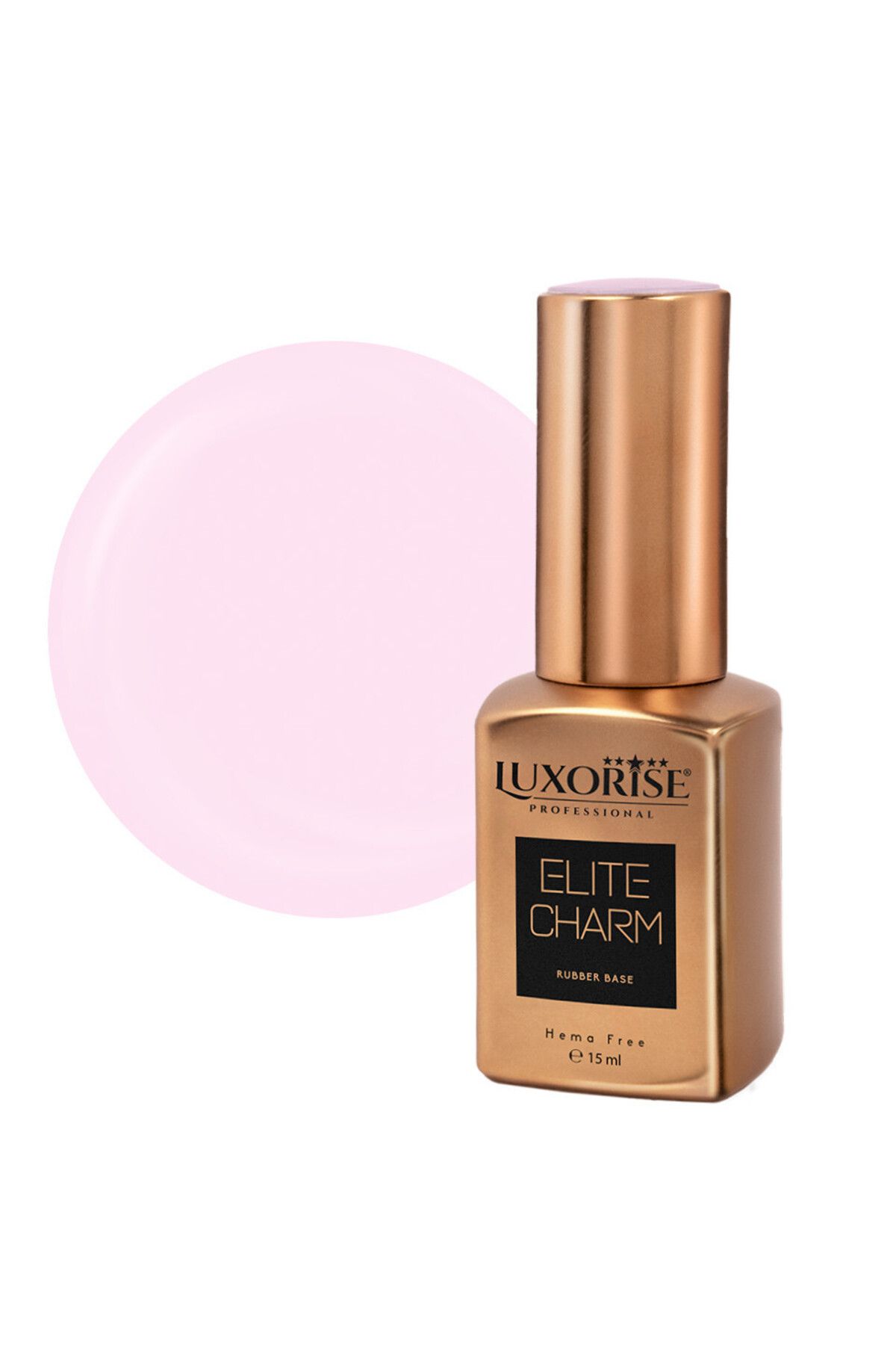 LUXORISE Bază De Cauciuc Hema Free Elite Charm - Roz Lăptos 15ml - One Size