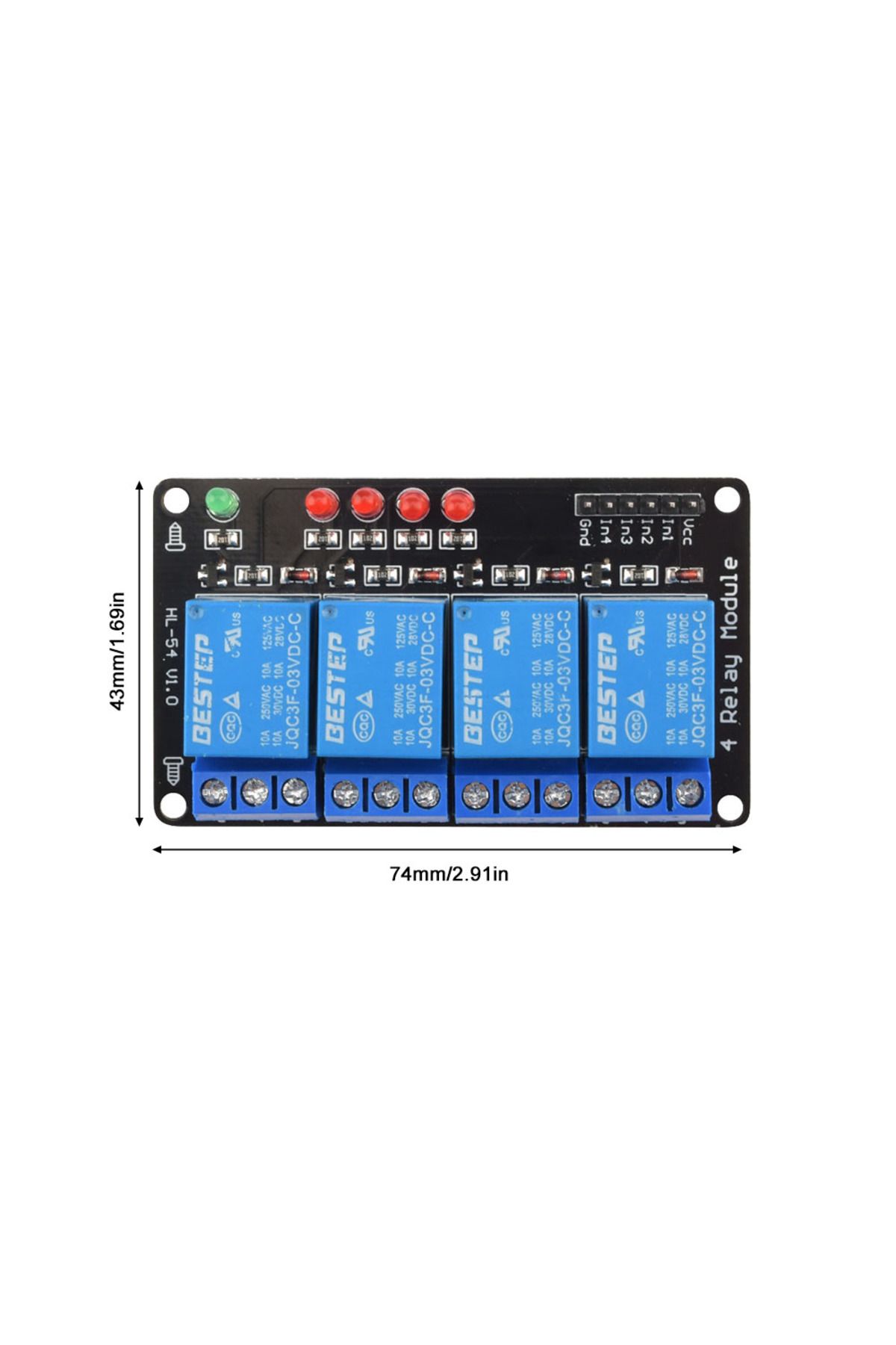 Choice-4-channel Relay 3v 1/2/4 Channel Relay Module Low Level Triggered Luminous Relay Output Relay Module 1