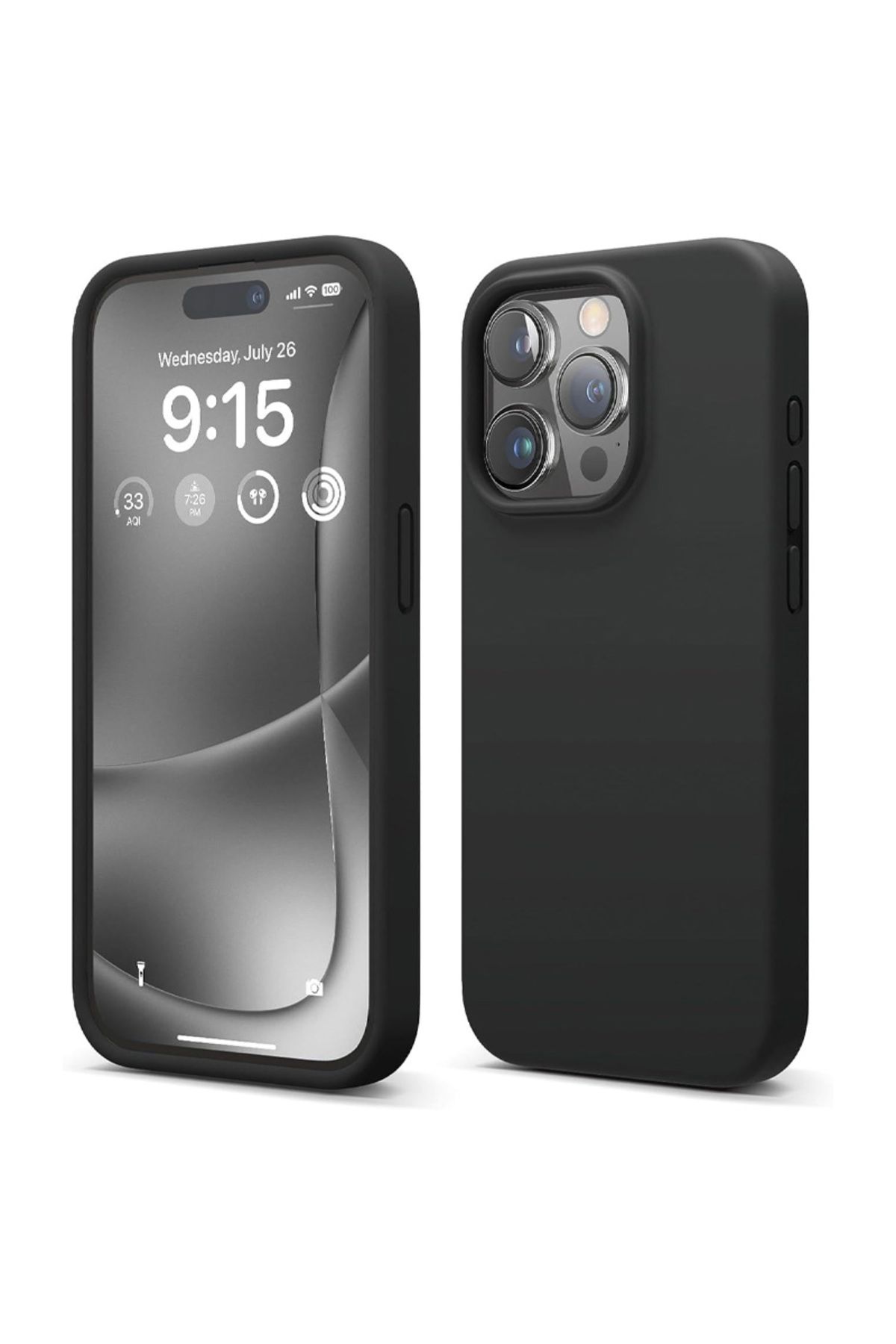 Digimanya Iphone 15 Pro Max Kılıf Silikon, Lansman, Kamera Korumalı, Iphone Kılıf