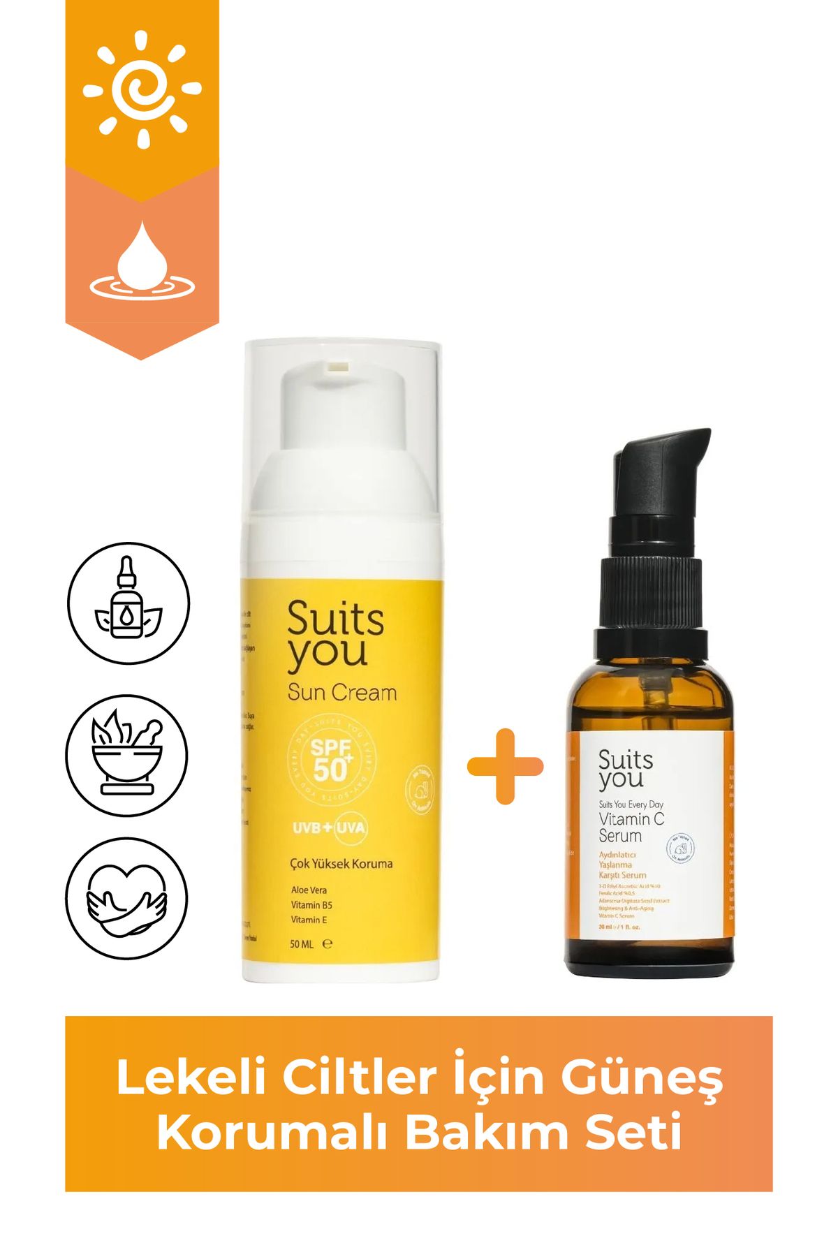 Suits you Yüksek Korumalı Leke Karşıtı Bakım - Saf Vitamin C & Güneş Koruyucu