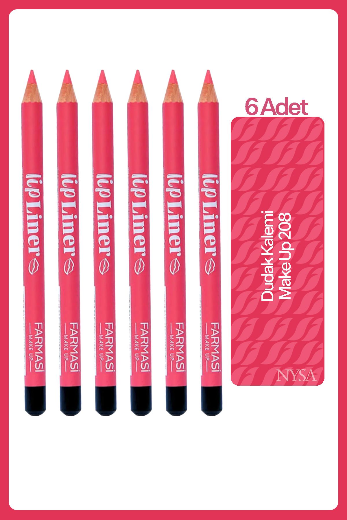 Farmasi Make Up Dudak Kalemi 208 - 6 Adet