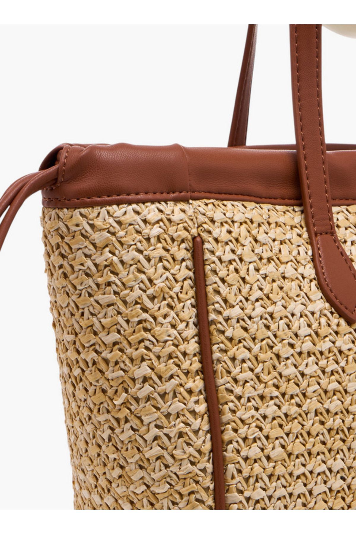 Flora Bella by Shoexpress-Textured Tote Bag with Double Handle and Magnetic Button Closure 5