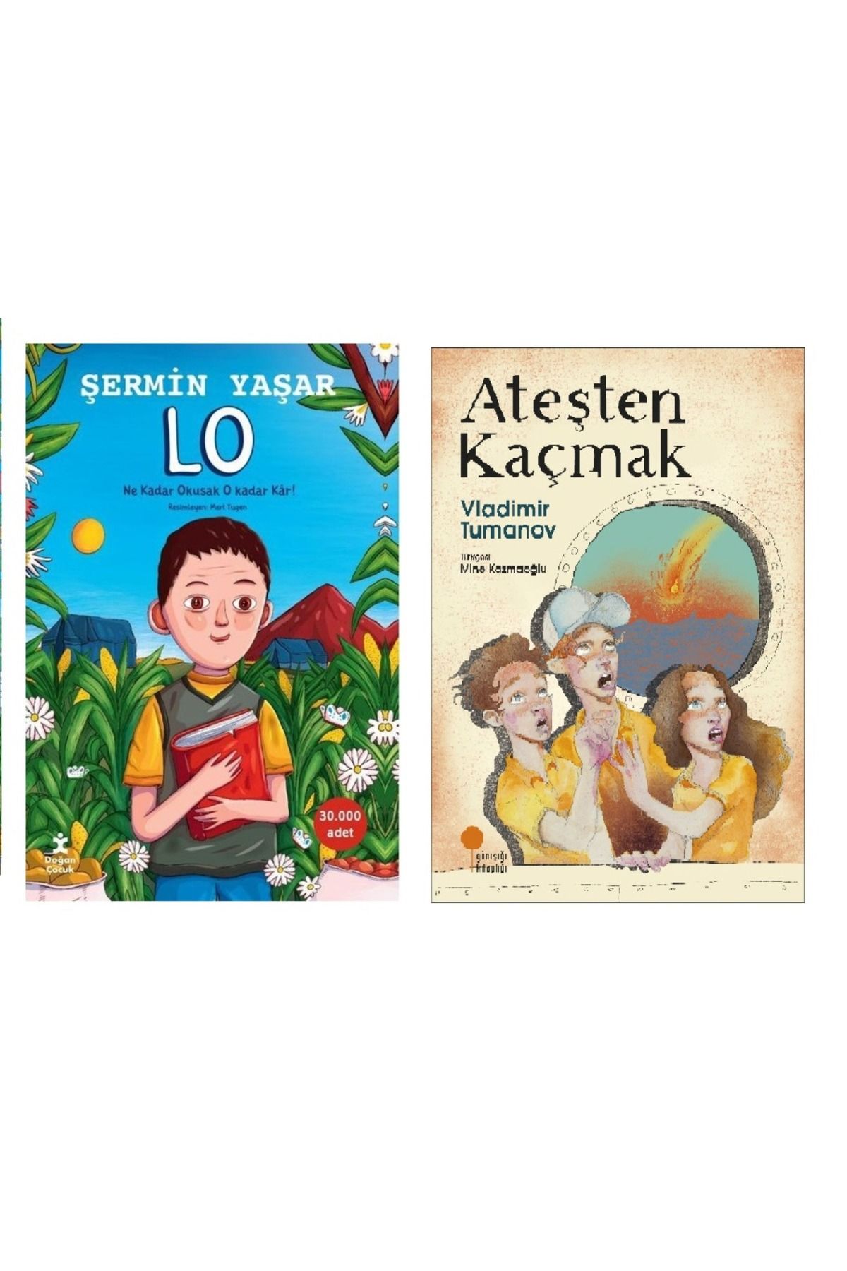 Günışığı Kitaplığı Lo ( Şermin Yaşar ) & Ateşten Kaçmak ( 2 Li Set ) Günşığı Kitaplığı
