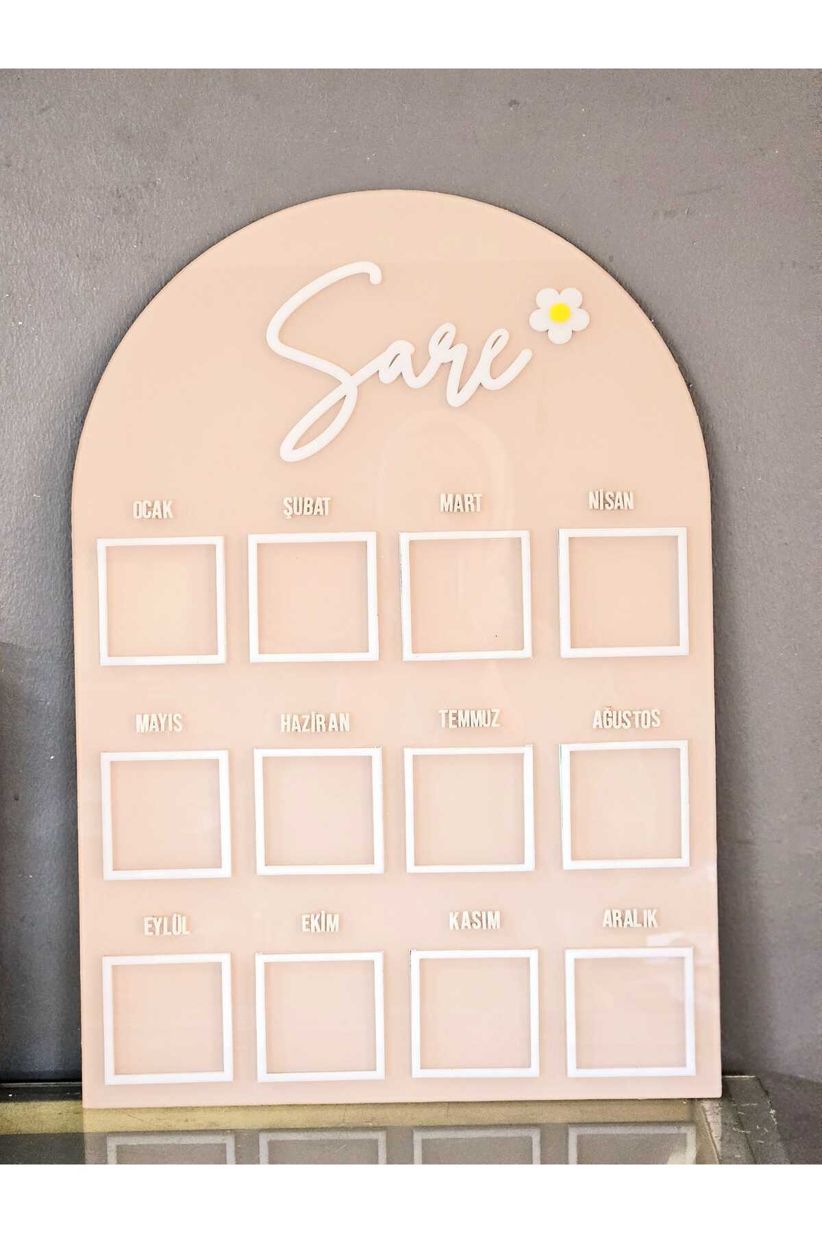 En Güzel Günde 12 Ay Bebek Resim Anı Panosu 35*50 cm fotoğrafı 2 (önizleme)