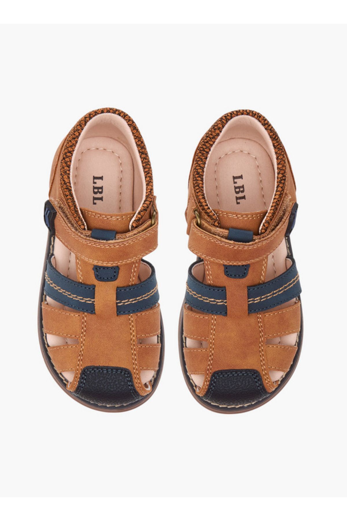 LBL by Shoexpress-Strap Sandals with Hook and Loop Closure 1
