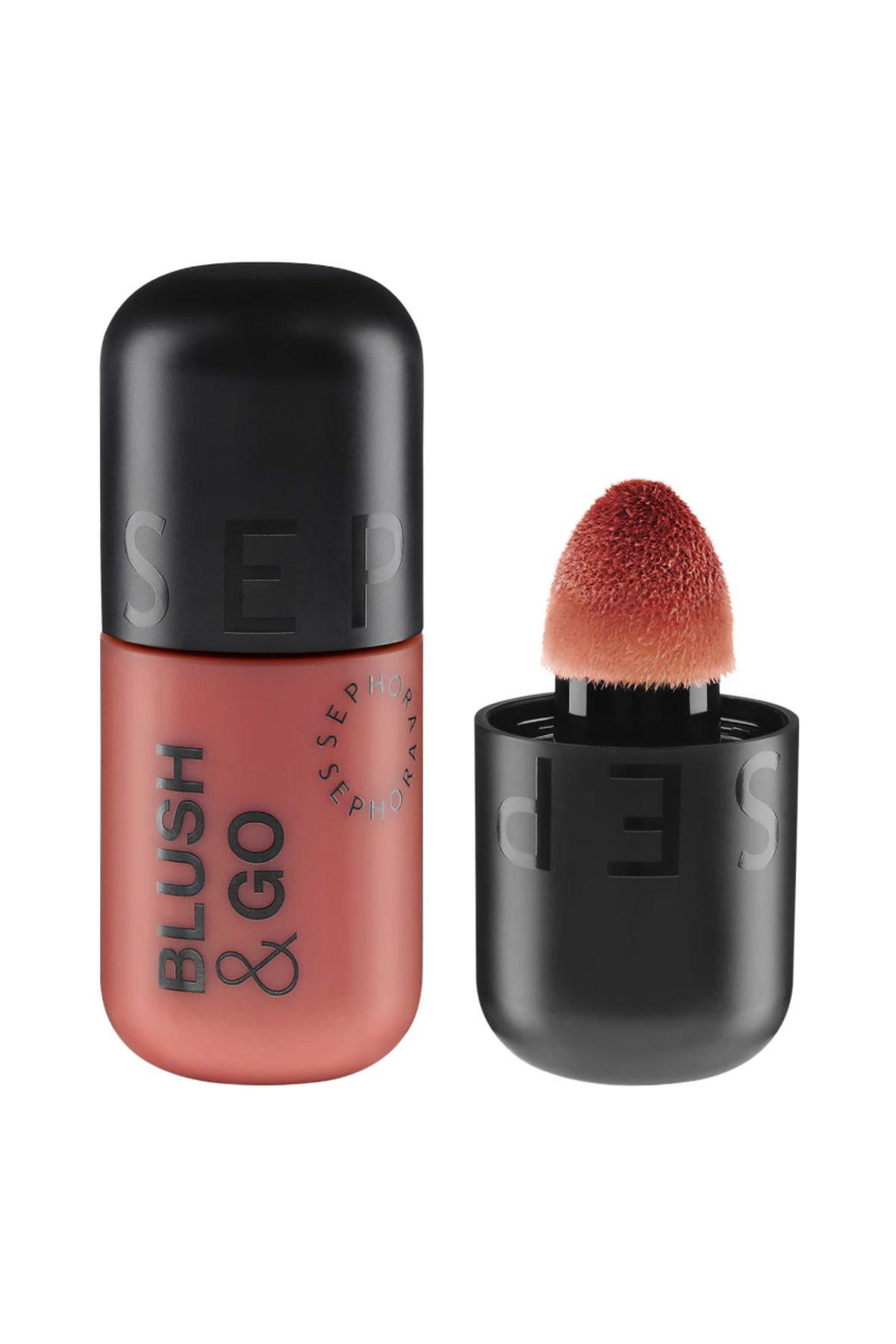 SEPHORA Blush & Go Mat Bitişli Likit Allık Ultra ince sıvı doku yoğun Pigmentasyon'u sünger aAplikatörü 7 ml