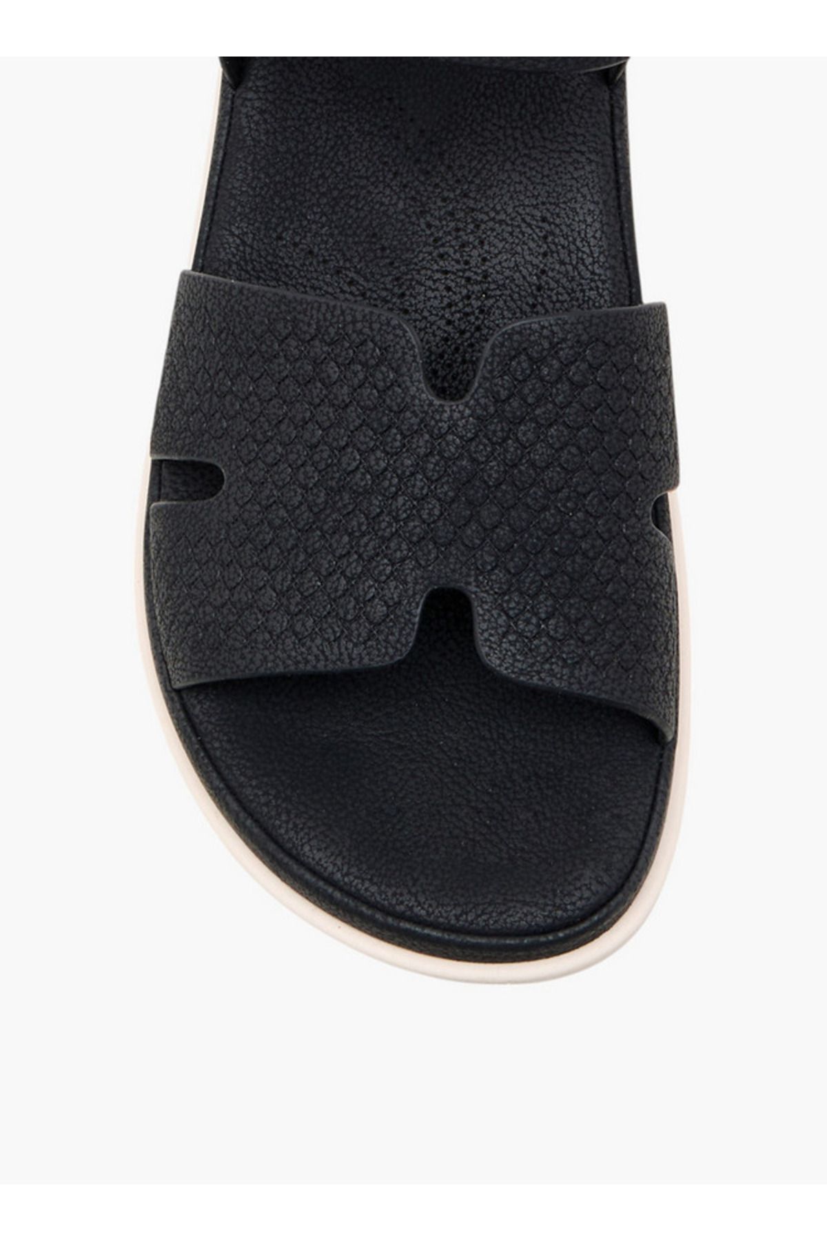 Le Confort-Textured Comfort Sandals with Hook and Loop Closure 4