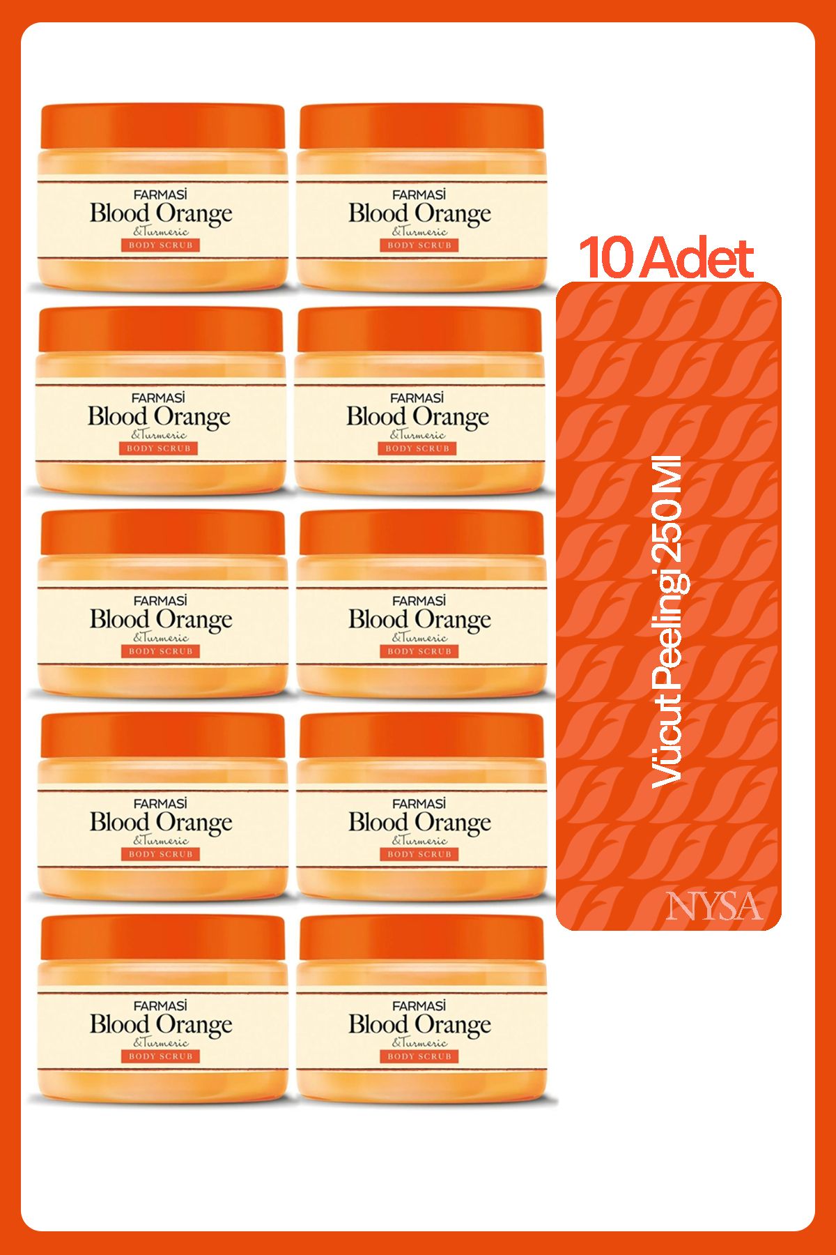 Farmasi Blood Orange Ve Turmenic Vücut Peelingi 250 Ml - 10 Adet