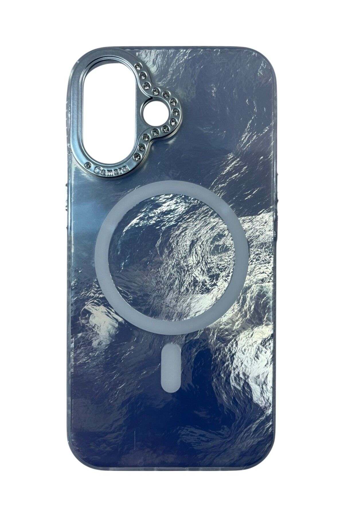 Di Aksesuar iPhone 16 Beyaz Marble Kılıf