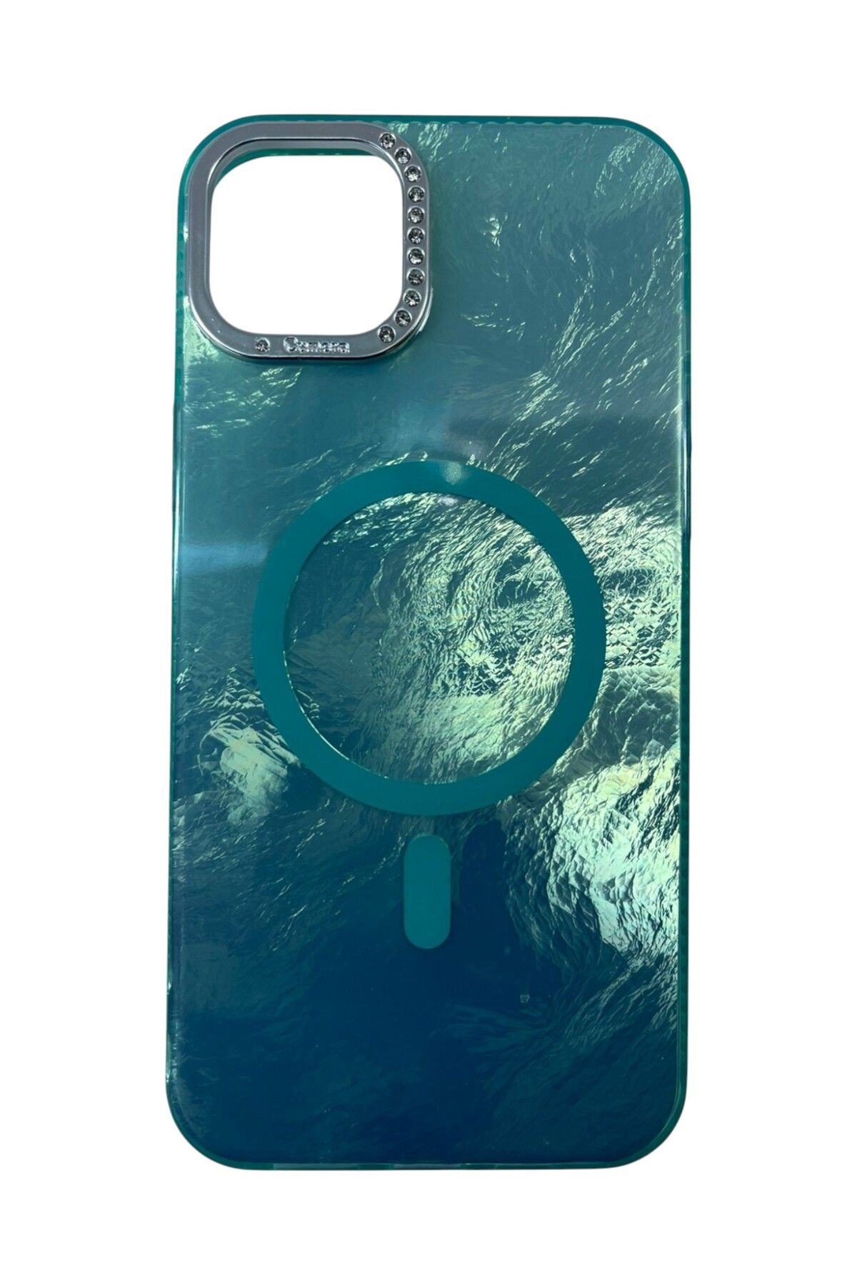 Di Aksesuar iPhone 15 Plus Turkuaz Marble Kılıf