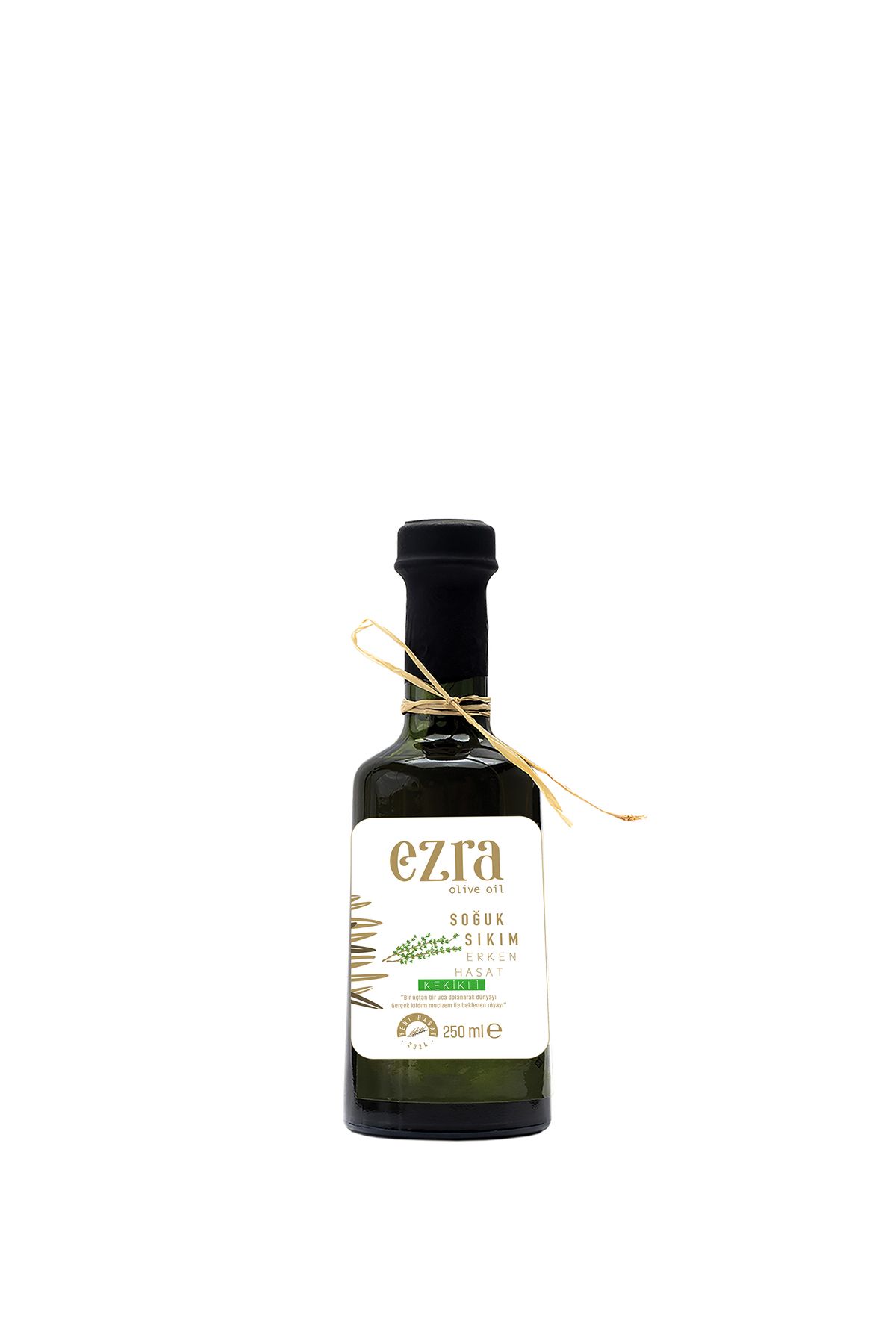 Ezra Olive Oil Soğuk Sıkım Naturel Erken Hasat 250 ml Kekikli Zeytinyağı Ezra Olive Oil