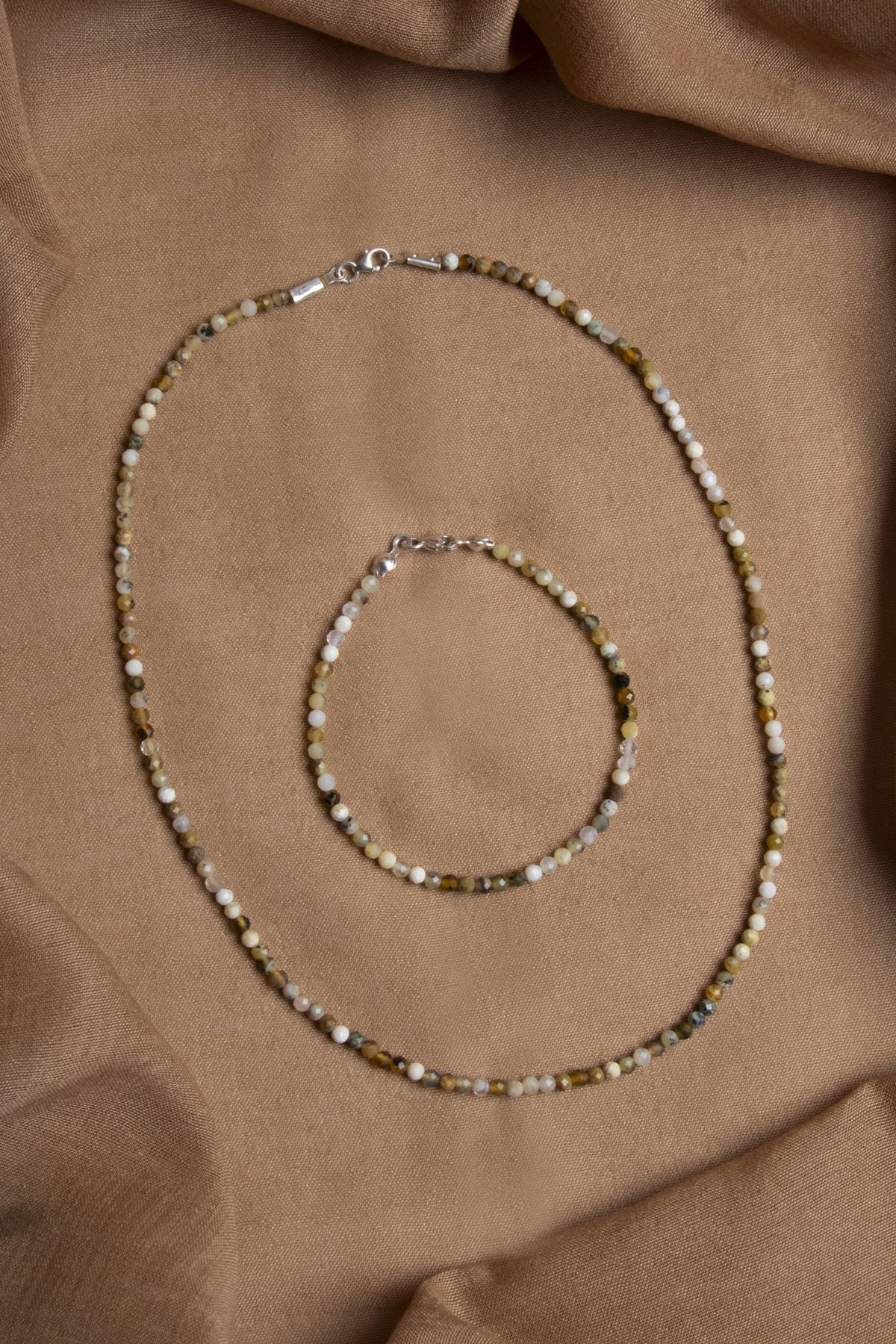 OSMANLI DEĞERLİ TAŞ Sertifikalı Opal Doğal Taş Kolye