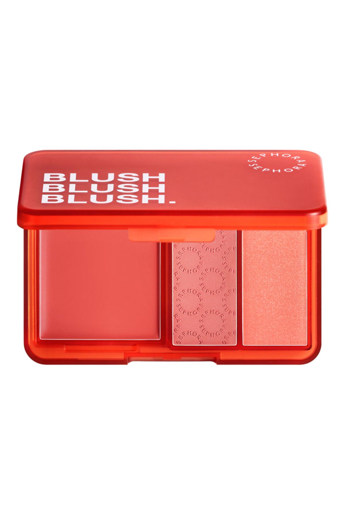 SEPHORA Palette Blush Blush Blush - Üçlü Allık Paleti Aydınlık bir ışıltıya sahip krem allık (10 g)