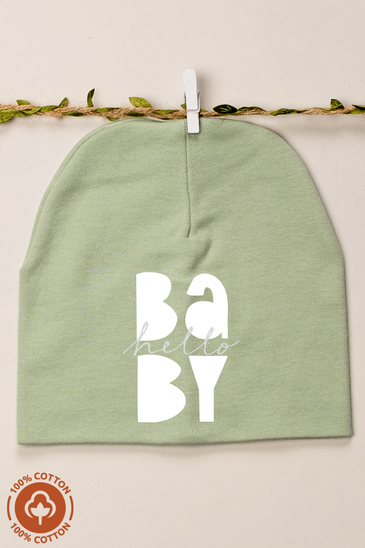 Miniel Unisex Baby Baskılı Çift Katlı Bebek Penye Organik Pamuklu Yenidoğan 6Lı Bebek Bere Set fotoğrafı 7 (önizleme)