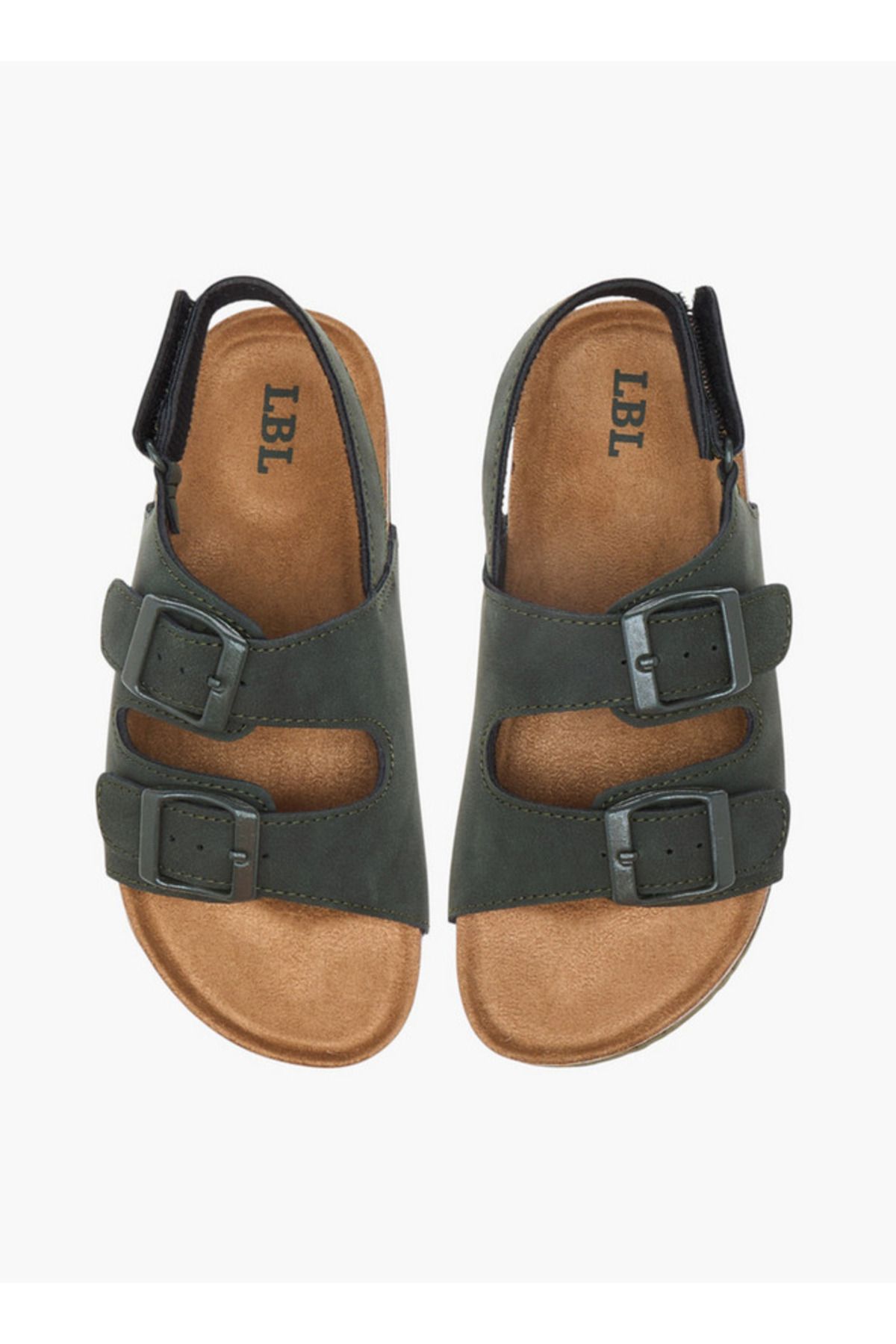 LBL by Shoexpress-Buckle Accent Strap Sandals with Hook and Loop Closure 1