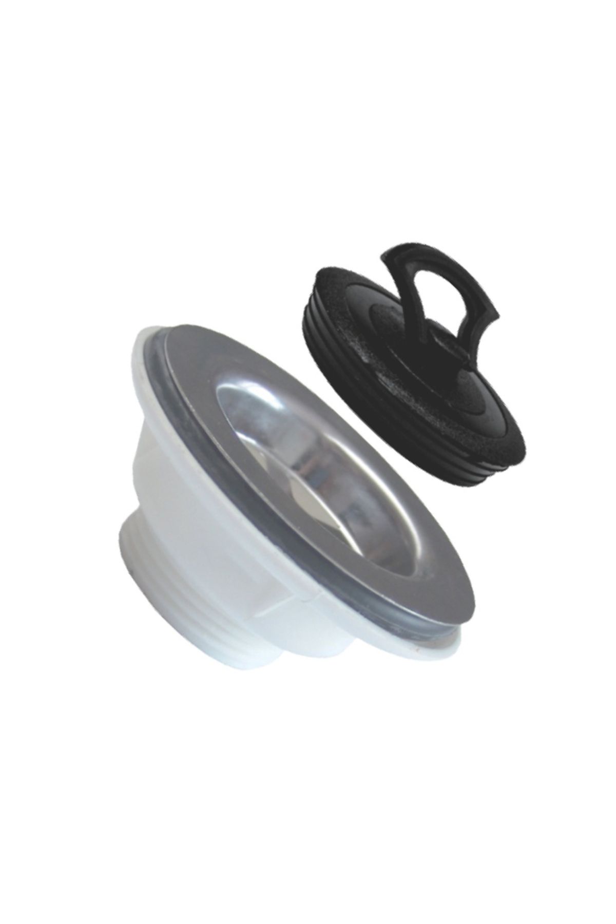 flores Cap Pentru Sifon Scurgere Chiuvete, Din Inox, Cu Dop, 1"1/4 - One Size
