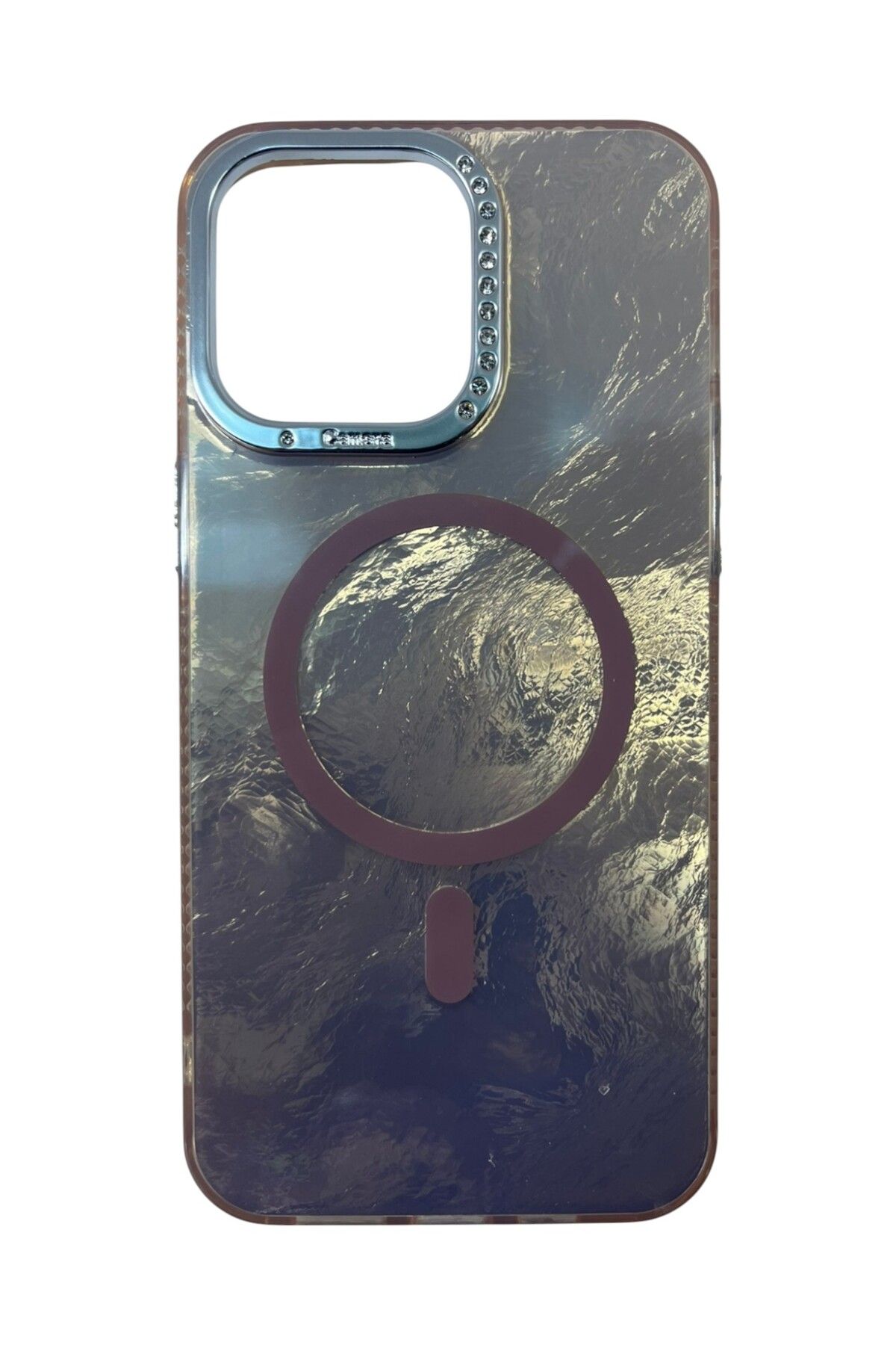 Di Aksesuar iPhone 15 Pro Max Kahverengi Marble Kılıf