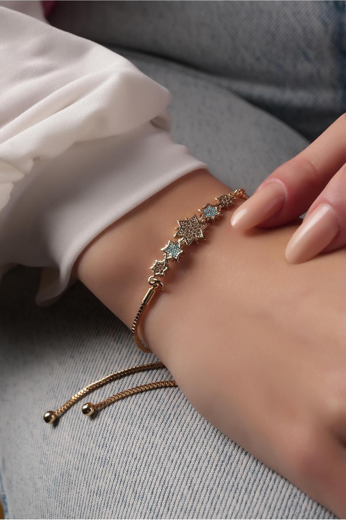 Çlk Accessories Premium Asansörlü Renkli Yıldız Bileklik 781000