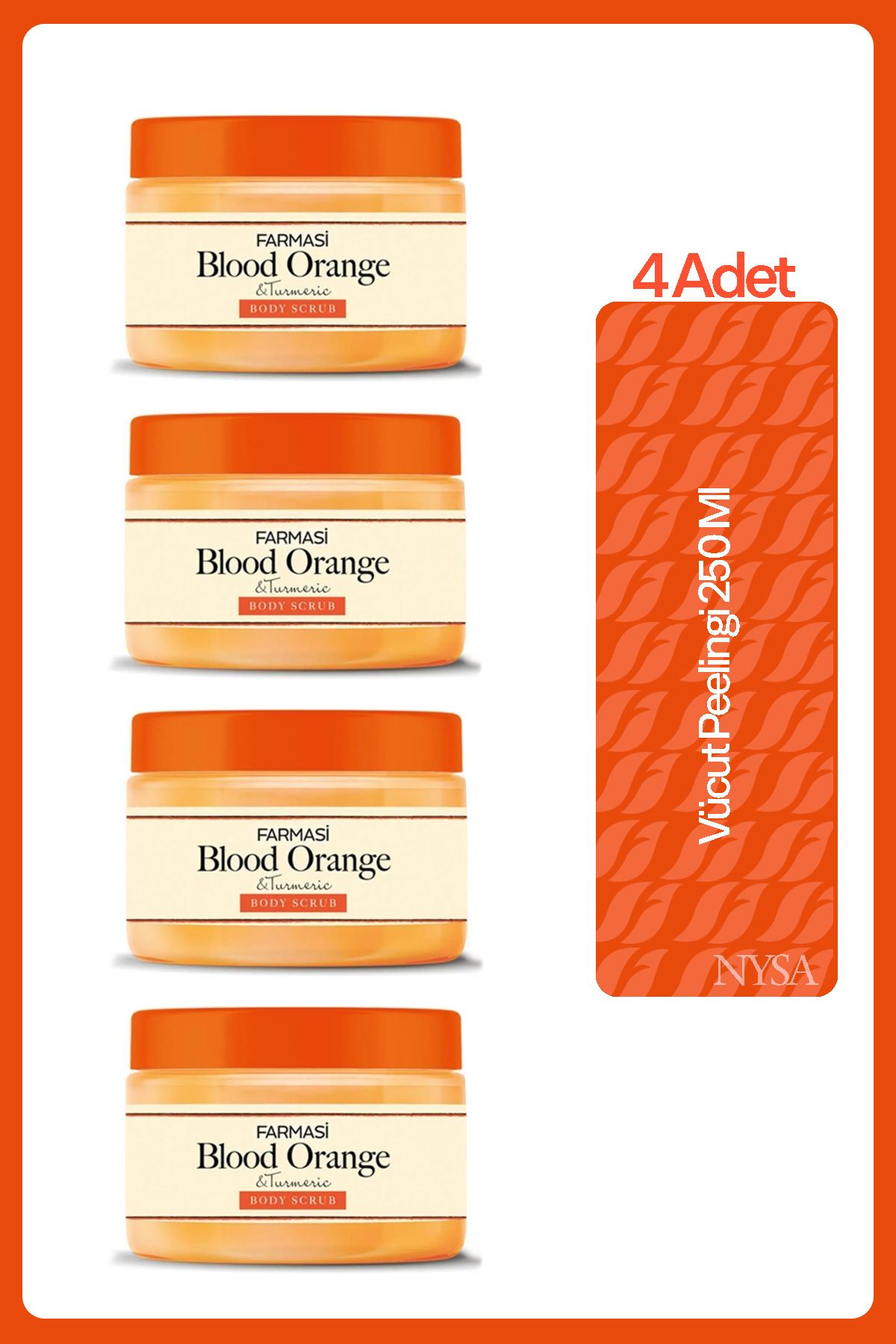 Farmasi Blood Orange Ve Turmenic Vücut Peelingi 250 Ml - 4 Adet