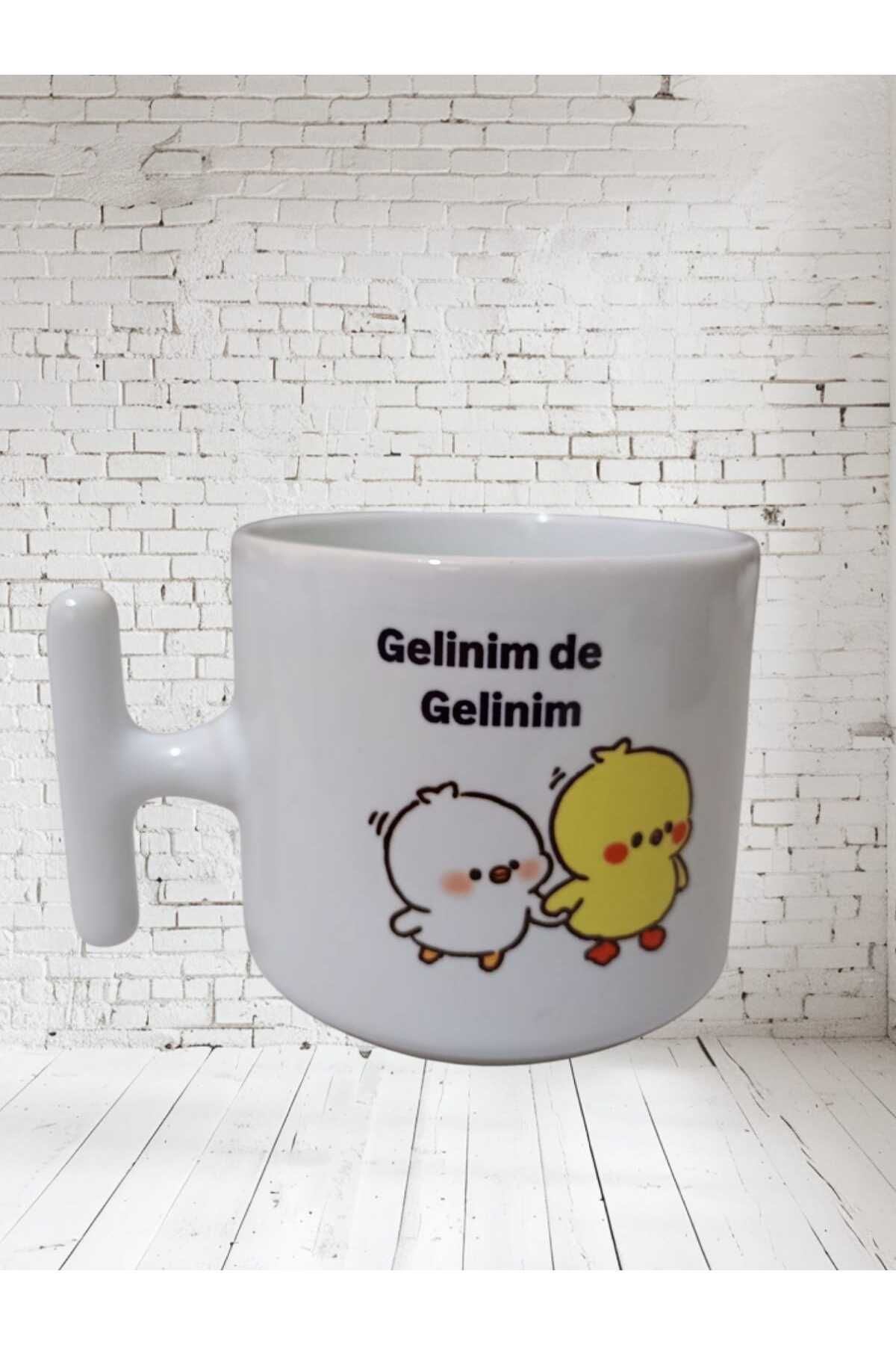 GameFruy "Gelinim De Gelinim" Çift Taraf Baskılı Kupa- Seramik Çay, Kahve Hediyelik Bardağı