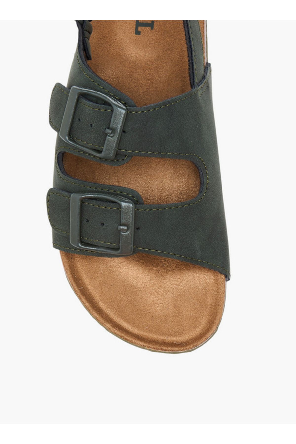 LBL by Shoexpress-Buckle Accent Strap Sandals with Hook and Loop Closure 3