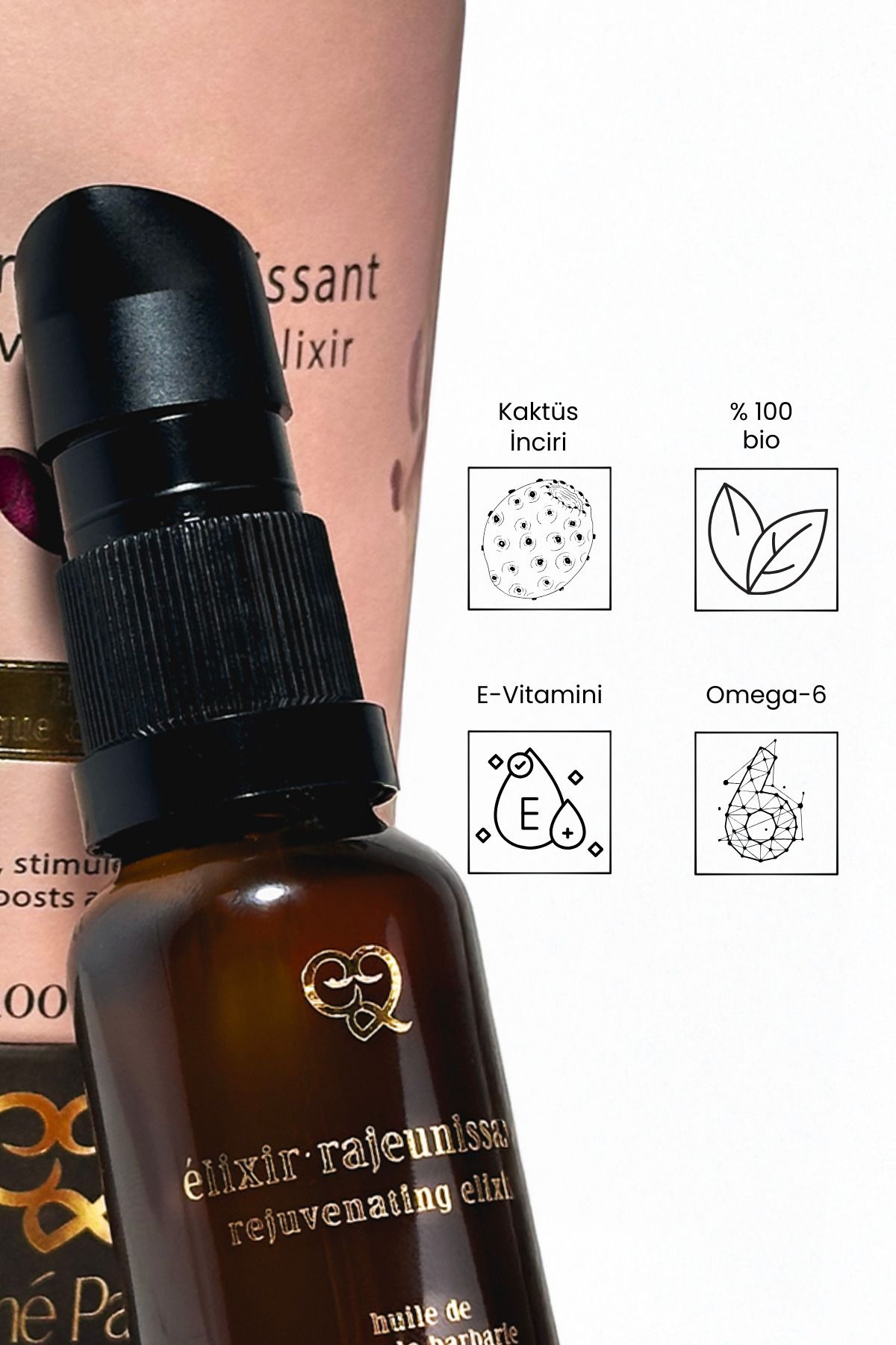 روغن مراقبتی بذر کاکتوس | مراقبت از پوست و مو 100 ٪ بیوگرافی رطوبت تعمیر فشرده 20 میل EvyLaure
