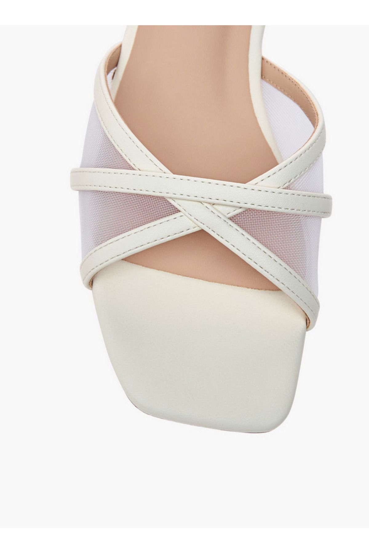 Flora Bella by Shoexpress-Mesh Detail Slip-On Cross Strap Sandals 4